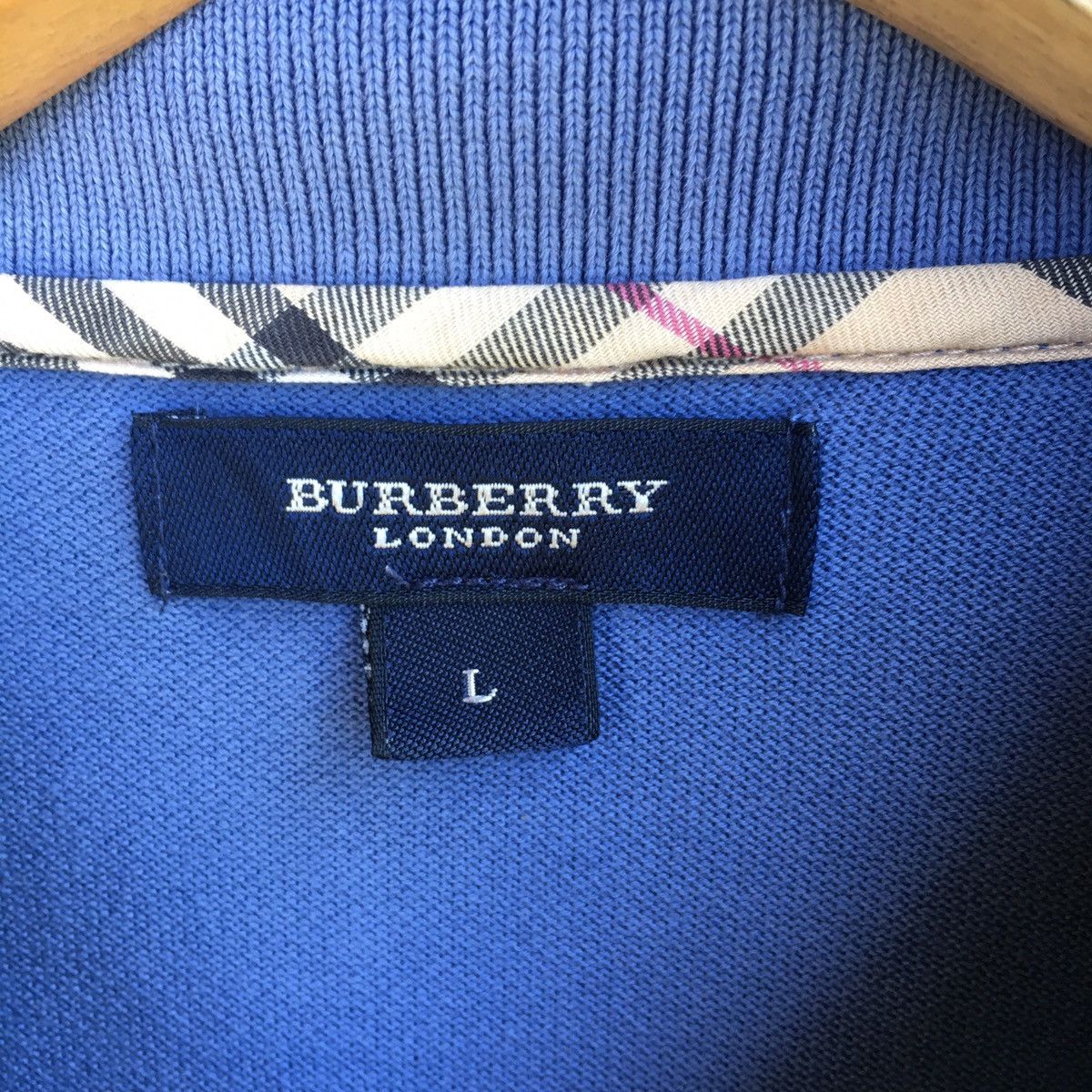 Burberry Thrashed Faded Vintage Burberry London Nova Check Polo Tee Size US L / EU 52-54 / 3 - 5 Thumbnail