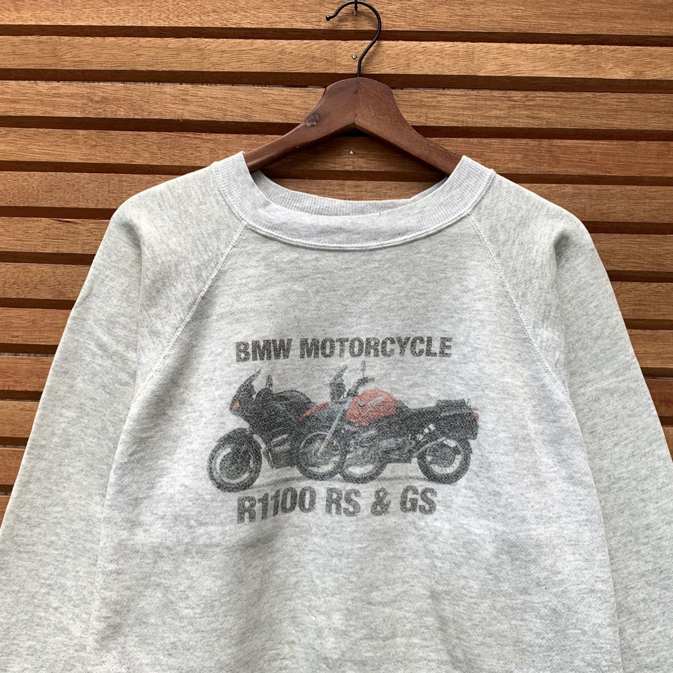 BMW × Vintage Rare! Vintage 90s BMW Motorcycle R1100 RS & GS Sweatshirt Size US M / EU 48-50 / 2 - 3 Thumbnail