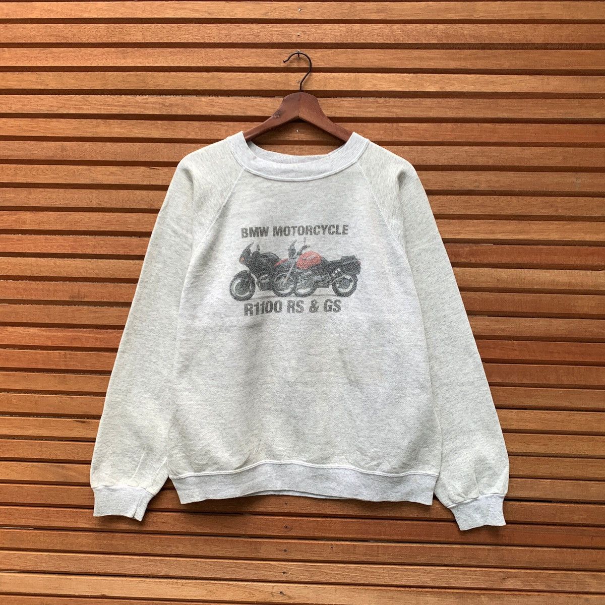 BMW × Vintage Rare! Vintage 90s BMW Motorcycle R1100 RS & GS Sweatshirt Size US M / EU 48-50 / 2 - 1 Thumbnail