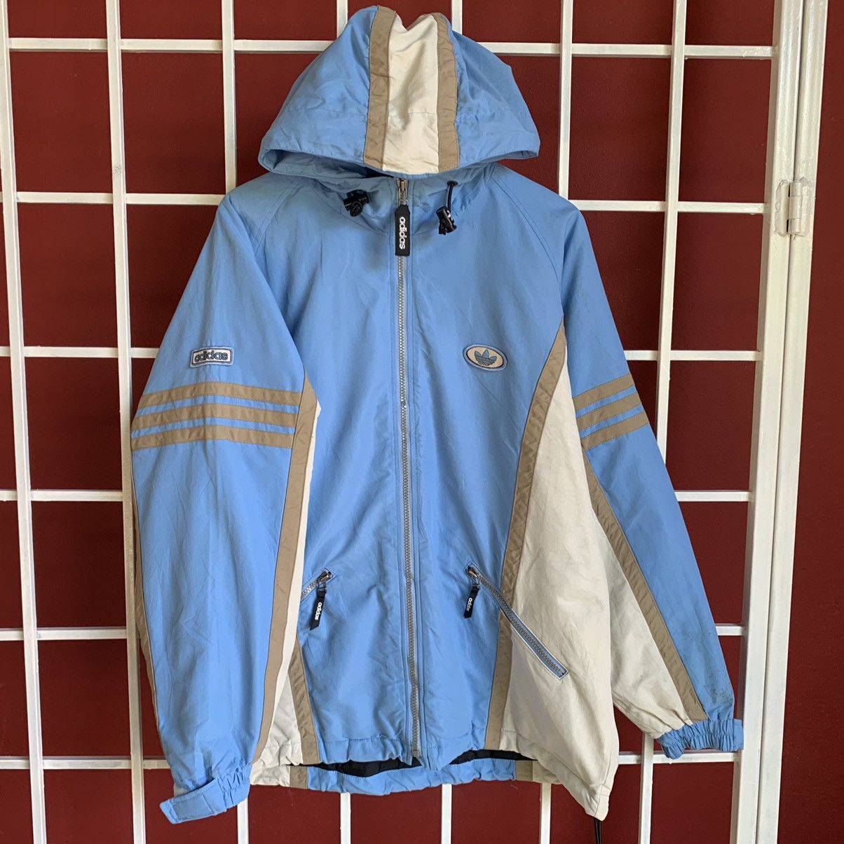 Adidas Vintage 1990s Adidas hoodie Jacket Size US L / EU 52-54 / 3 - 2 Thumbnail