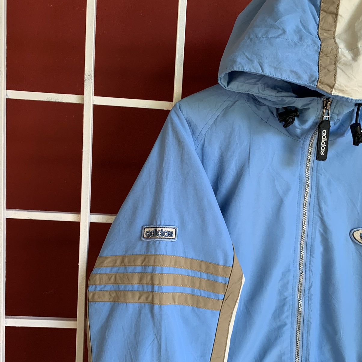 Adidas Vintage 1990s Adidas hoodie Jacket Size US L / EU 52-54 / 3 - 5 Thumbnail