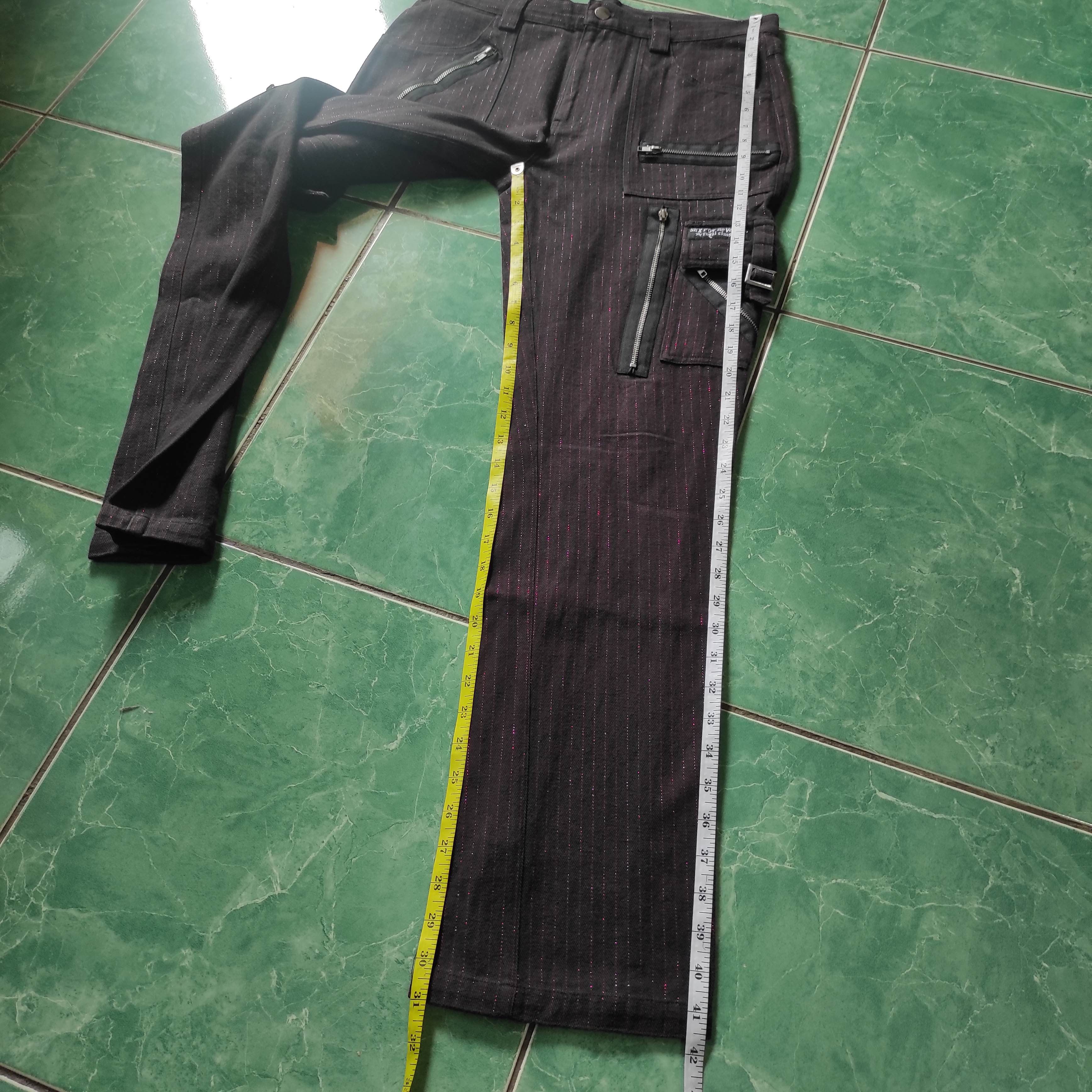 Le Grande Bleu (L.G.B.) Sex Pot Revenge Bondage Cargo Multipocket Pants Size US 30 / EU 46 - 12 Thumbnail