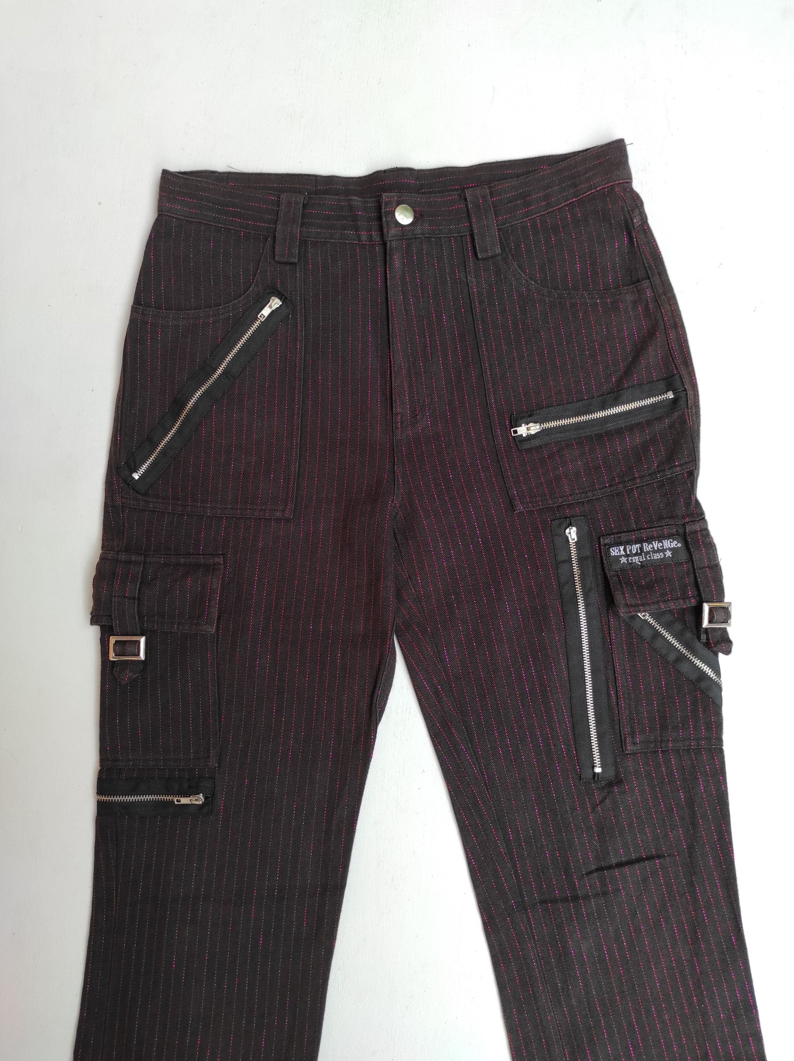 Le Grande Bleu (L.G.B.) Sex Pot Revenge Bondage Cargo Multipocket Pants Size US 30 / EU 46 - 3 Thumbnail