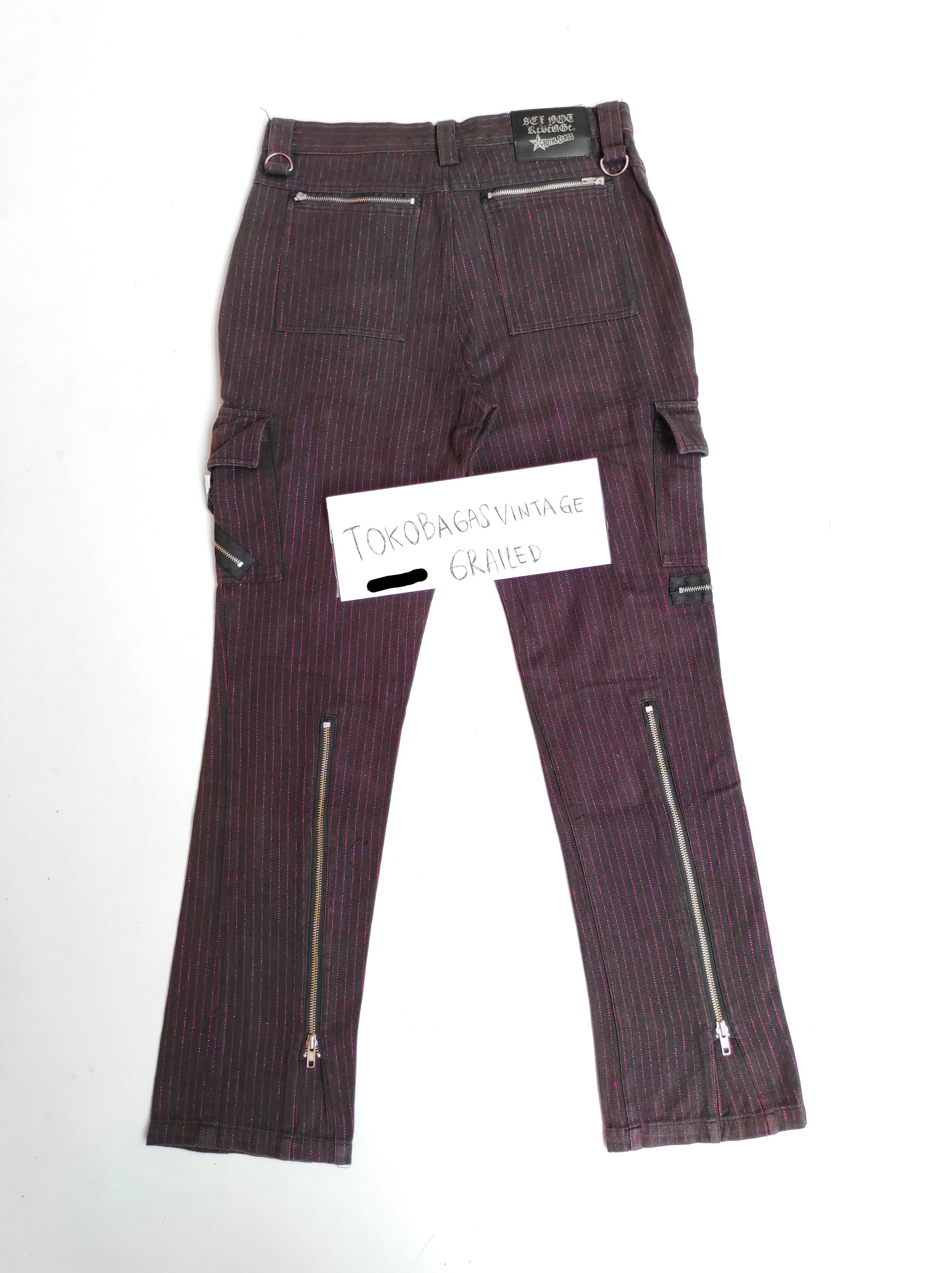 Le Grande Bleu (L.G.B.) Sex Pot Revenge Bondage Cargo Multipocket Pants Size US 30 / EU 46 - 8 Thumbnail