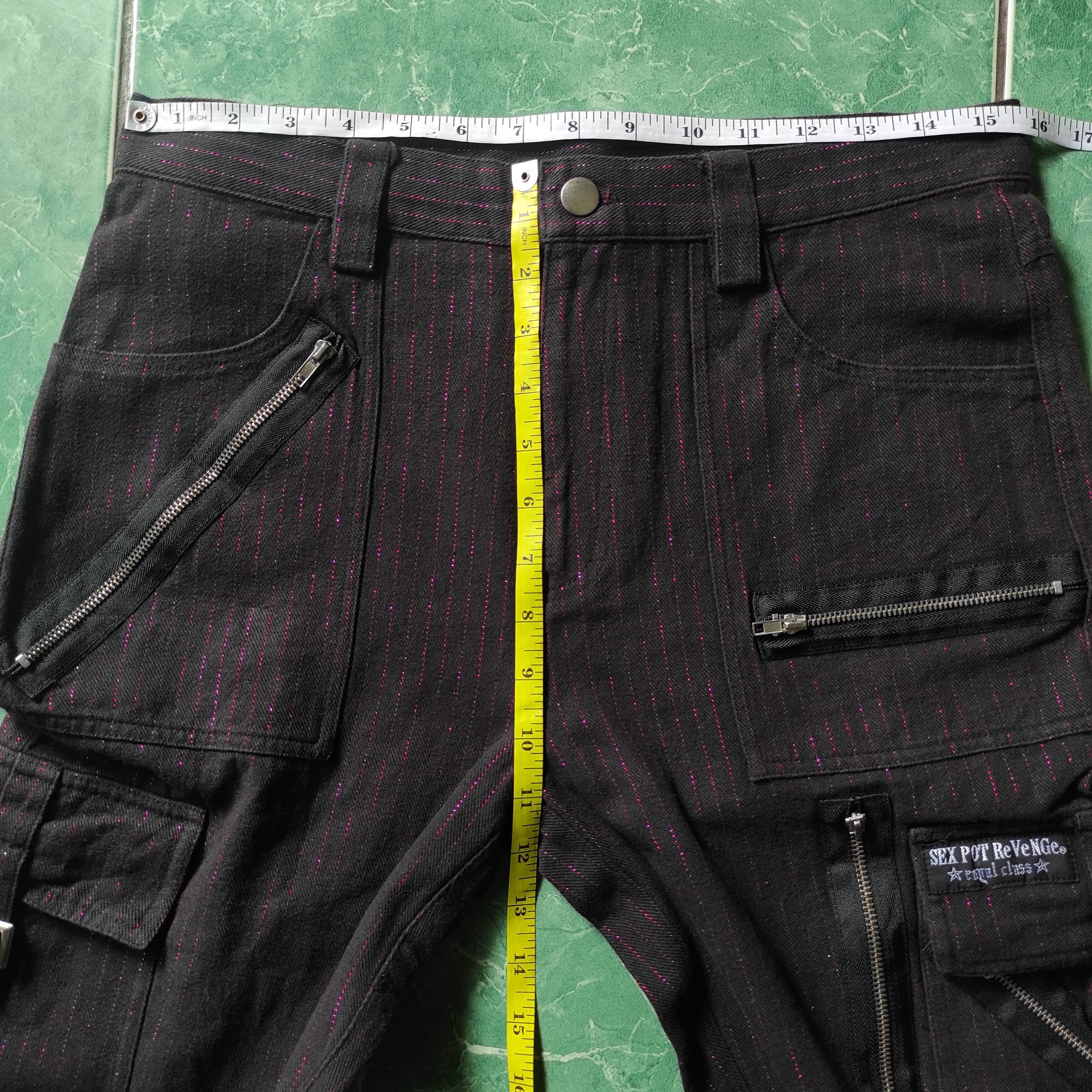 Le Grande Bleu (L.G.B.) Sex Pot Revenge Bondage Cargo Multipocket Pants Size US 30 / EU 46 - 13 Thumbnail