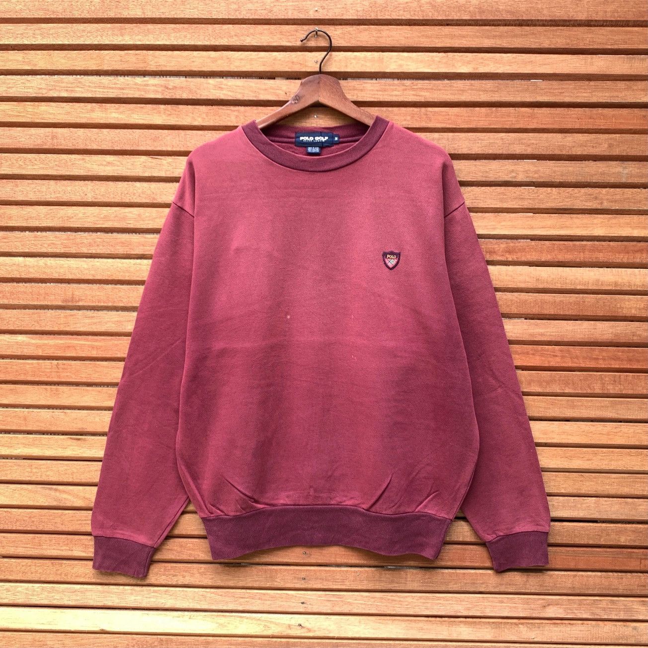 Polo Ralph Lauren Polo Golf Ralph Lauren Sweatshirt Maroon Faded Size US L / EU 52-54 / 3 - 1 Thumbnail
