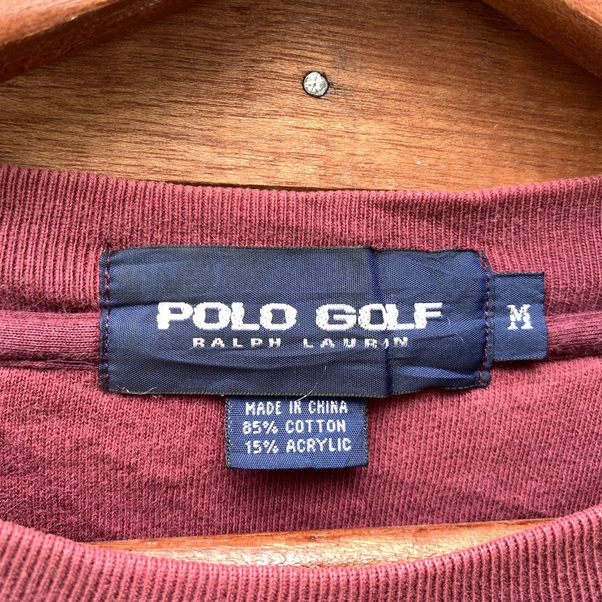 Polo Ralph Lauren Polo Golf Ralph Lauren Sweatshirt Maroon Faded Size US L / EU 52-54 / 3 - 8 Thumbnail