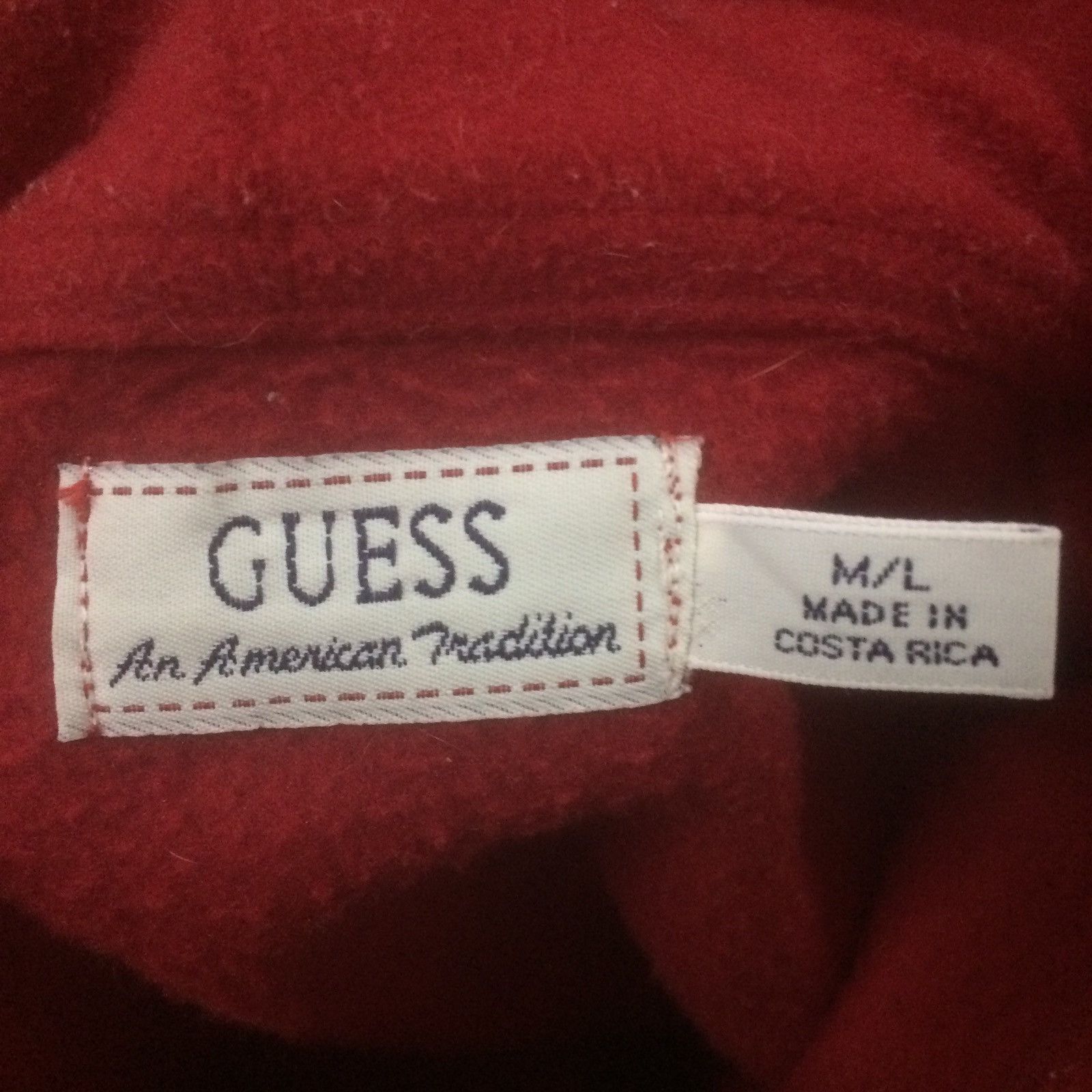 Guess Guess Jeans Red Sweater Jacket Fleece Size US S / EU 44-46 / 1 - 5 Thumbnail