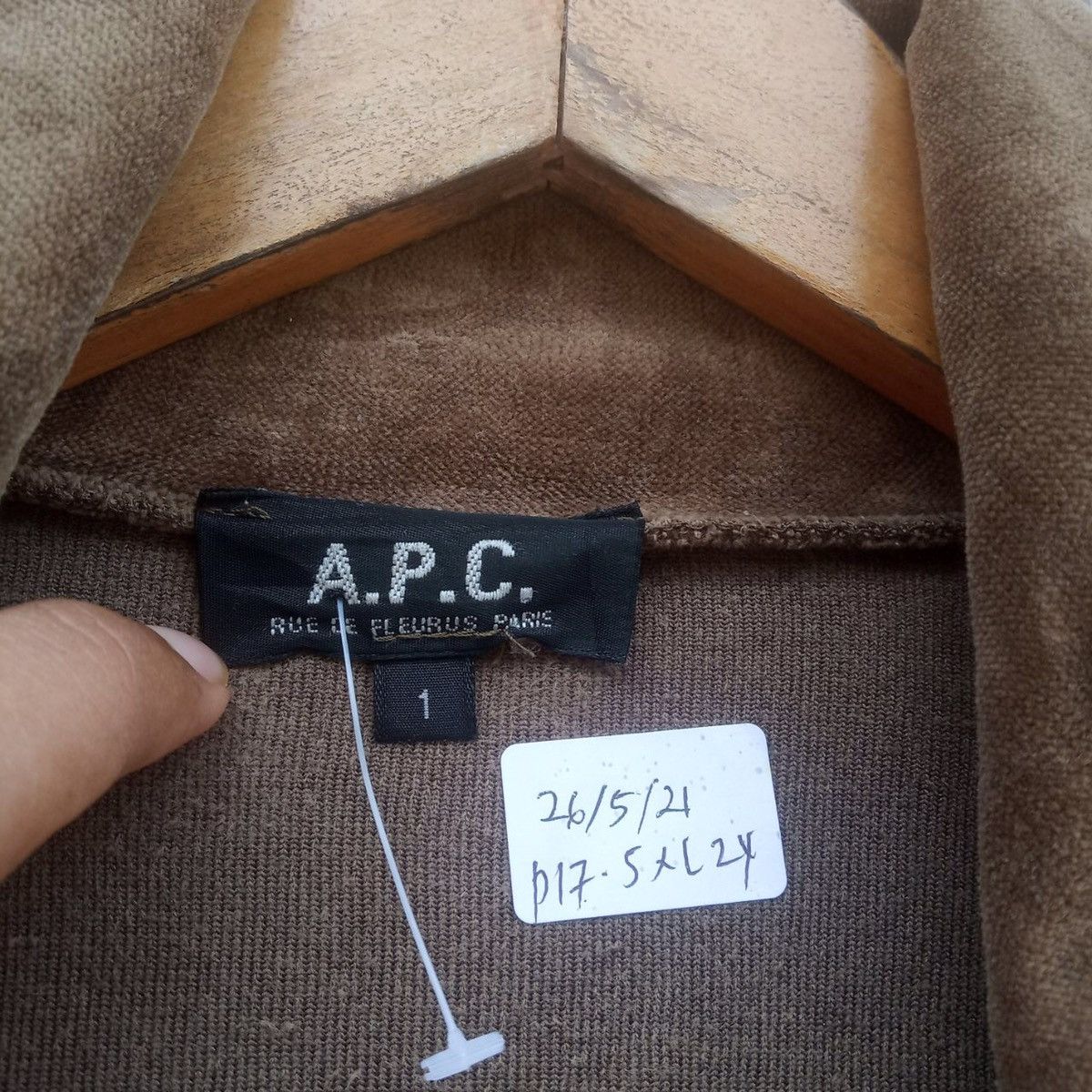 A.P.C. A.P.C Corduroy Zipper Brown Sweater Jacket Size US S / EU 44-46 / 1 - 4 Thumbnail