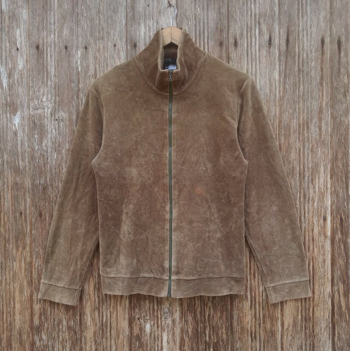A.P.C. A.P.C Corduroy Zipper Brown Sweater Jacket Size US S / EU 44-46 / 1 - 1 Thumbnail