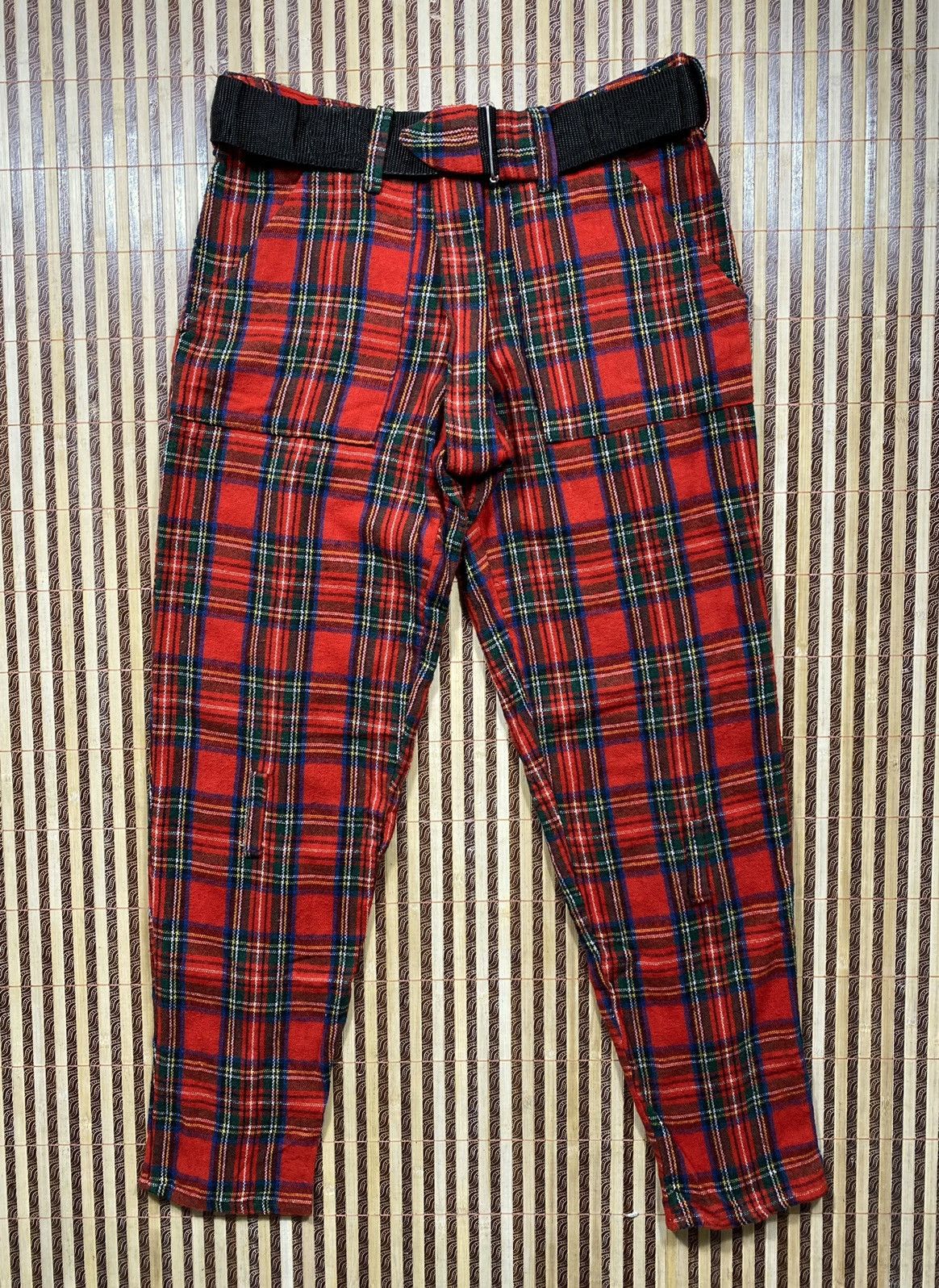 Boy London Vintage Bondage Scottish Red Tartan Pant By Boy London Size US 34 / EU 50 - 1 Thumbnail