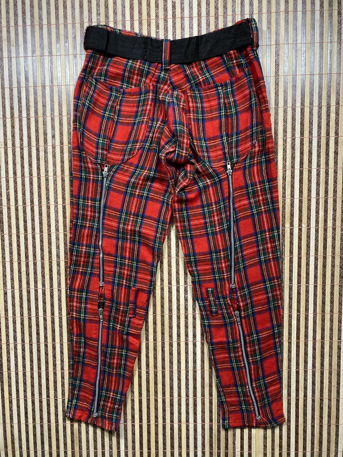 Boy London Vintage Bondage Scottish Red Tartan Pant By Boy London Size US 34 / EU 50 - 2 Thumbnail