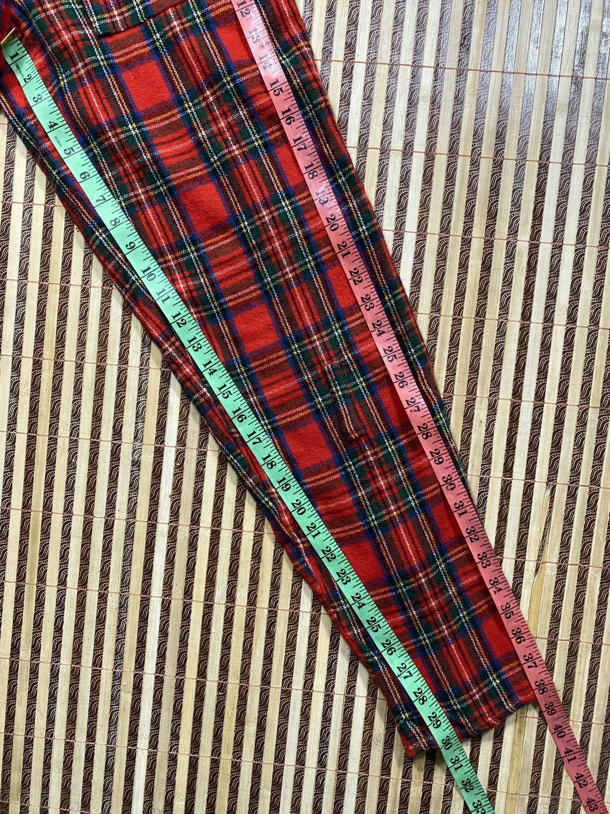 Boy London Vintage Bondage Scottish Red Tartan Pant By Boy London Size US 34 / EU 50 - 5 Thumbnail