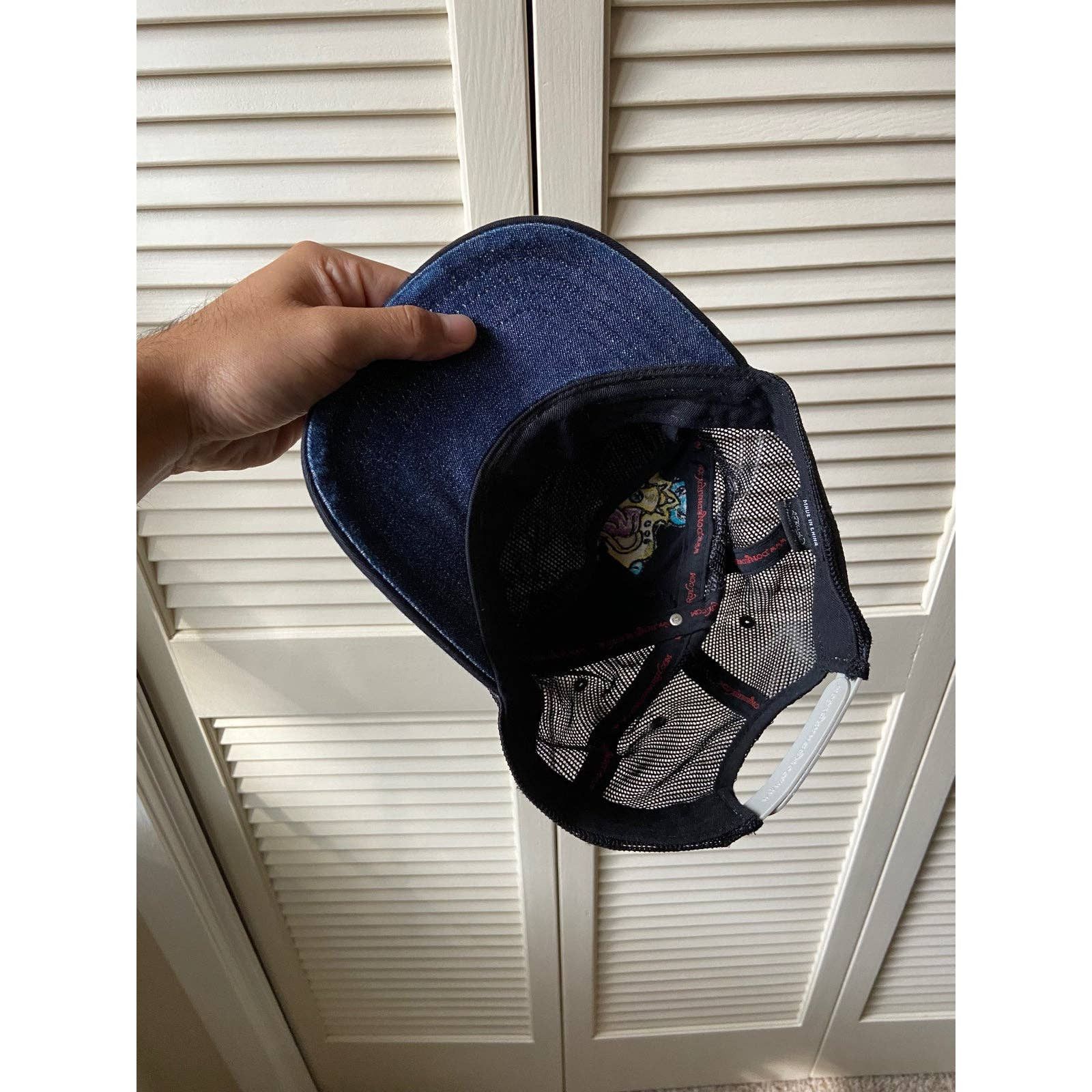 Ed Hardy × Vintage Vintage Y2K Ed Hardy Skull King Black Trucker Hat Mesh Cap Size ONE SIZE - 5 Thumbnail