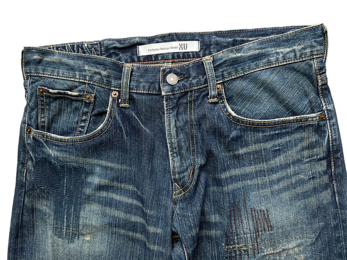 Edwin Vintage Edwin XV Jeans Patch Work Distressed Jeans 34x30 Size US 34 / EU 50 - 5 Thumbnail