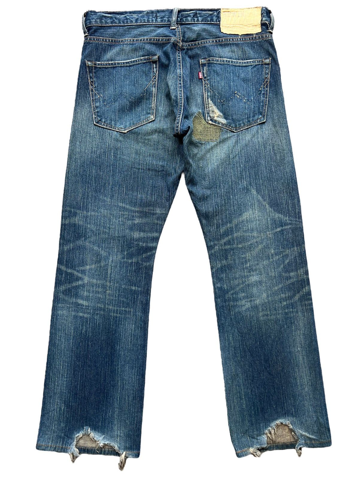 Edwin Vintage Edwin XV Jeans Patch Work Distressed Jeans 34x30 Size US 34 / EU 50 - 3 Thumbnail