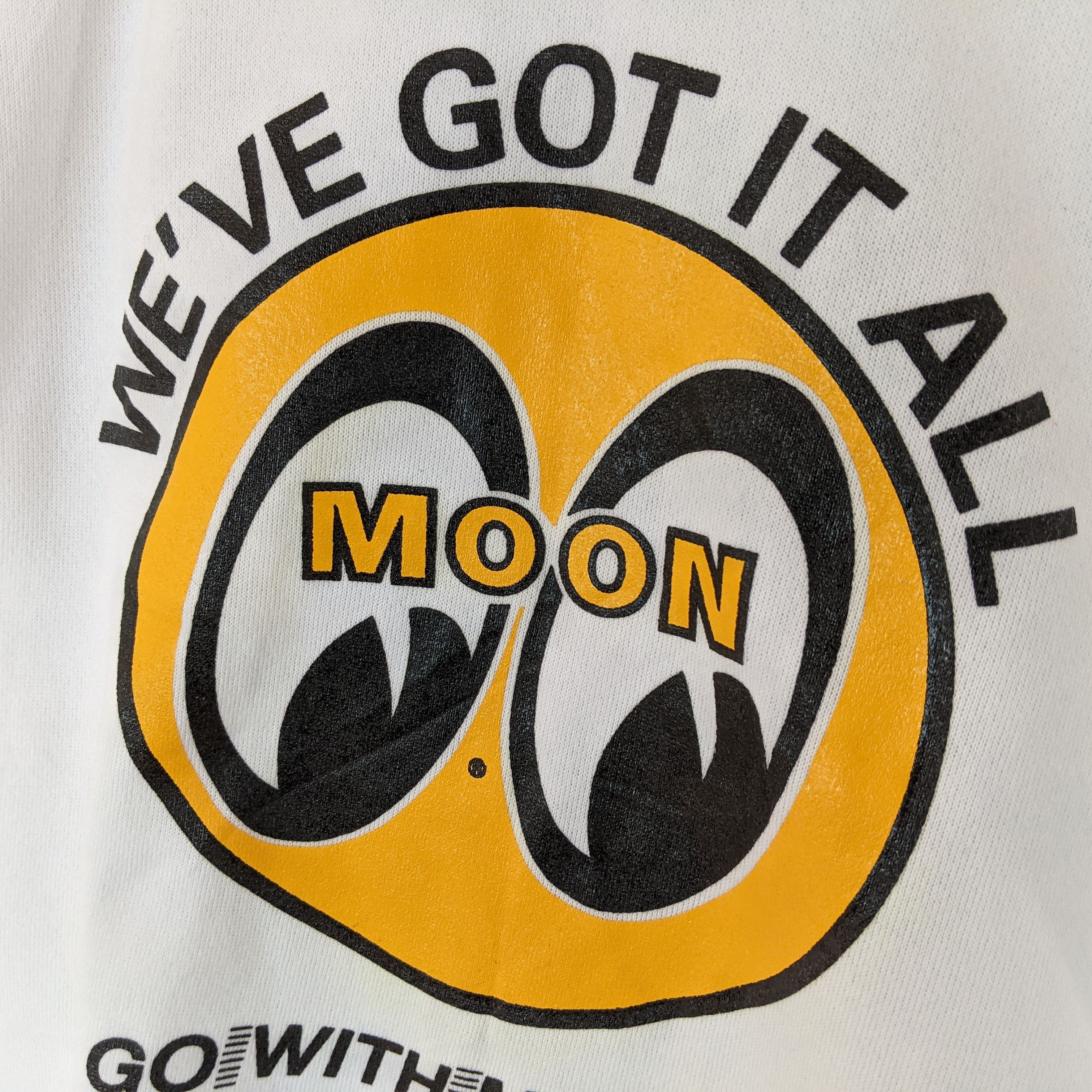 Hanes Vintage 80's HANES Go With Moon Sweatshirt Made In USA Size US XL / EU 56 / 4 - 4 Thumbnail