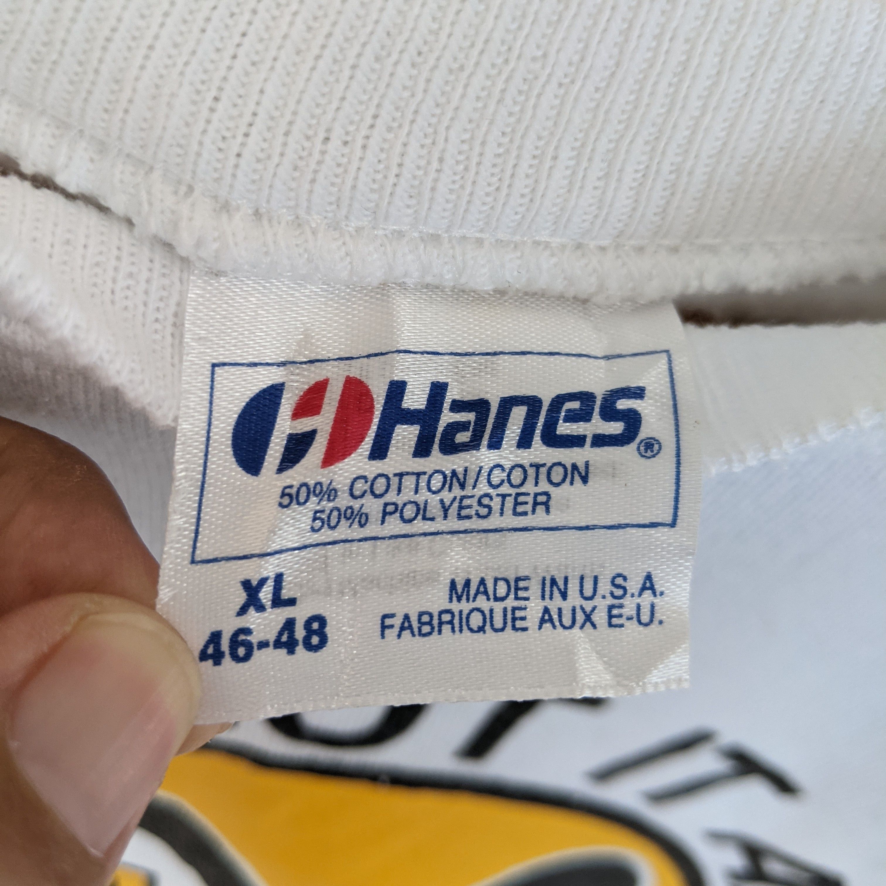 Hanes Vintage 80's HANES Go With Moon Sweatshirt Made In USA Size US XL / EU 56 / 4 - 10 Thumbnail