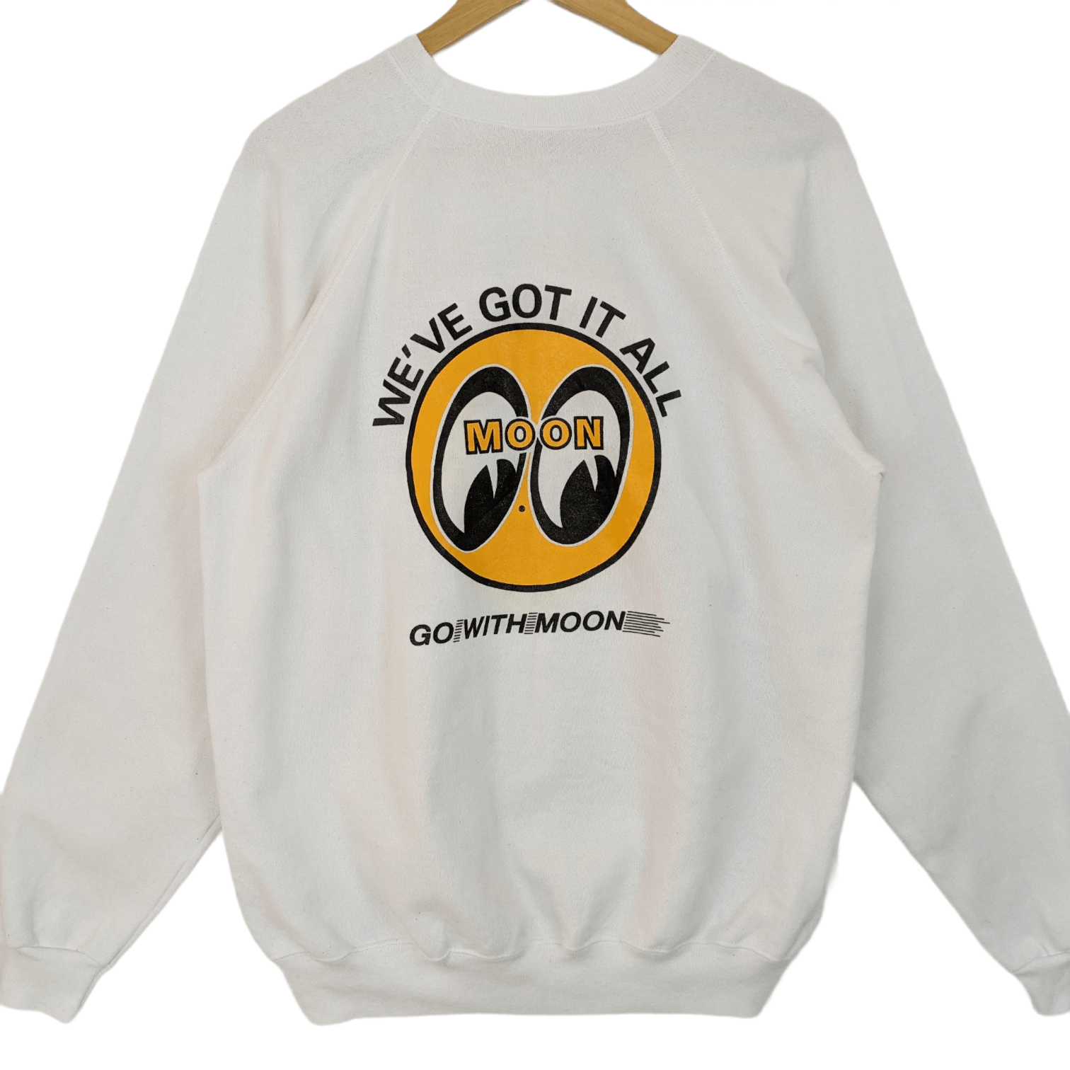 Hanes Vintage 80's HANES Go With Moon Sweatshirt Made In USA Size US XL / EU 56 / 4 - 6 Thumbnail