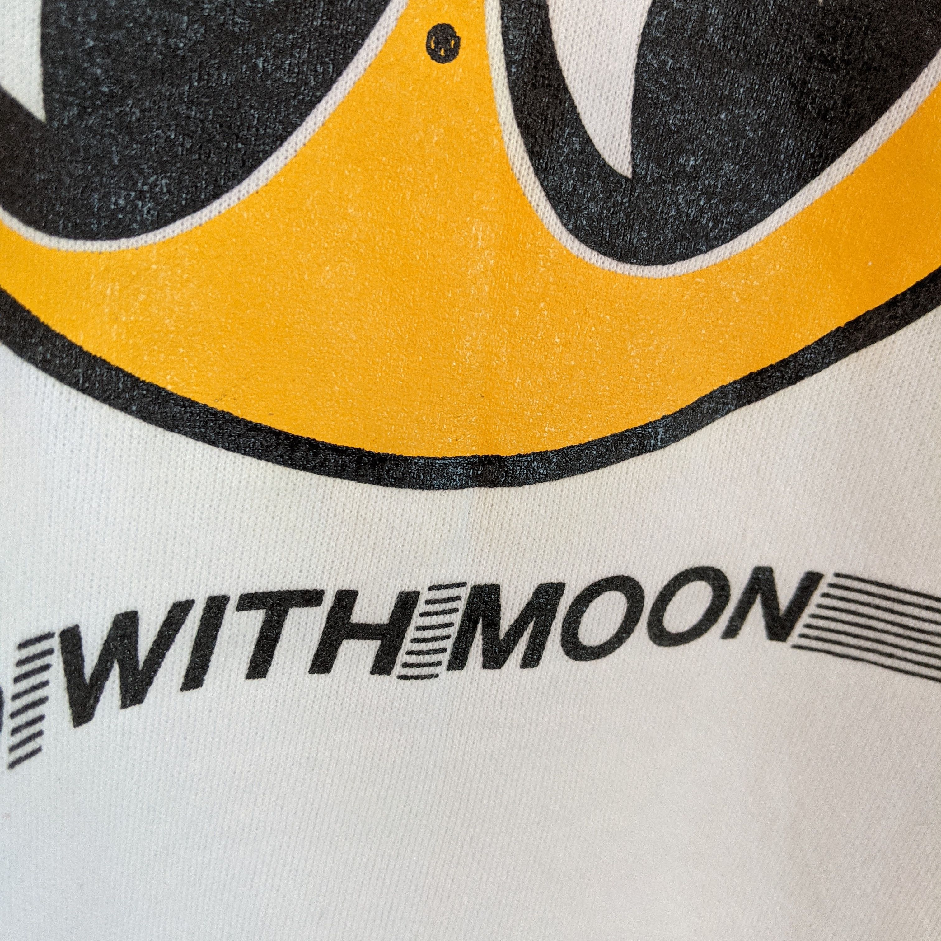 Hanes Vintage 80's HANES Go With Moon Sweatshirt Made In USA Size US XL / EU 56 / 4 - 9 Thumbnail