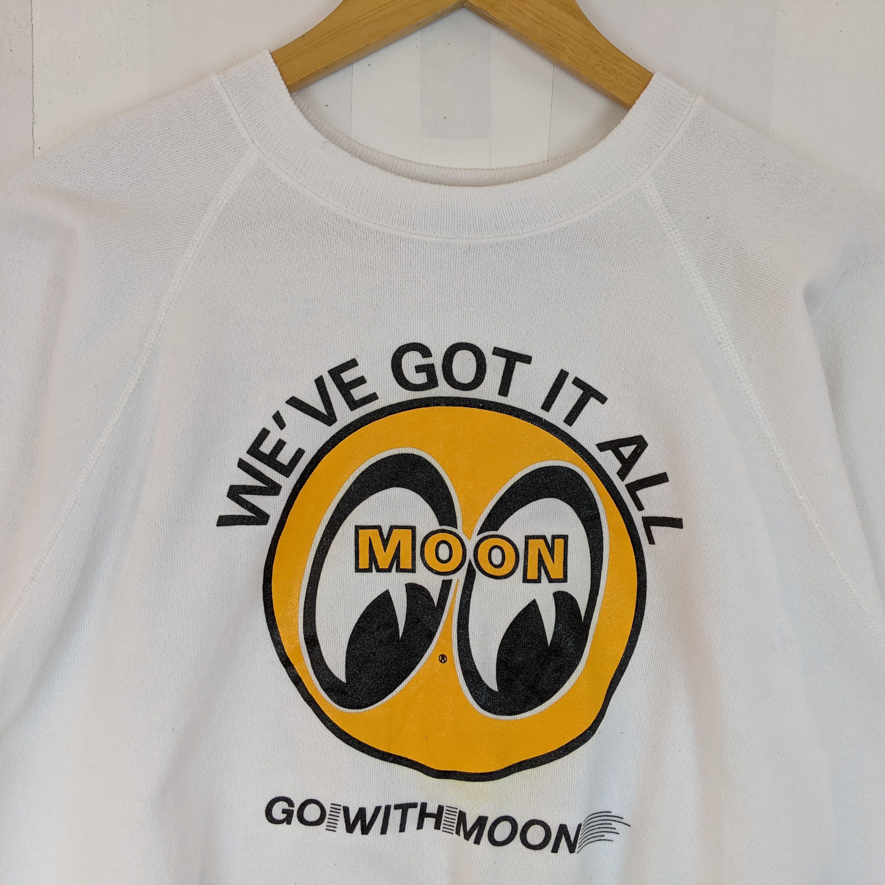 Hanes Vintage 80's HANES Go With Moon Sweatshirt Made In USA Size US XL / EU 56 / 4 - 7 Thumbnail
