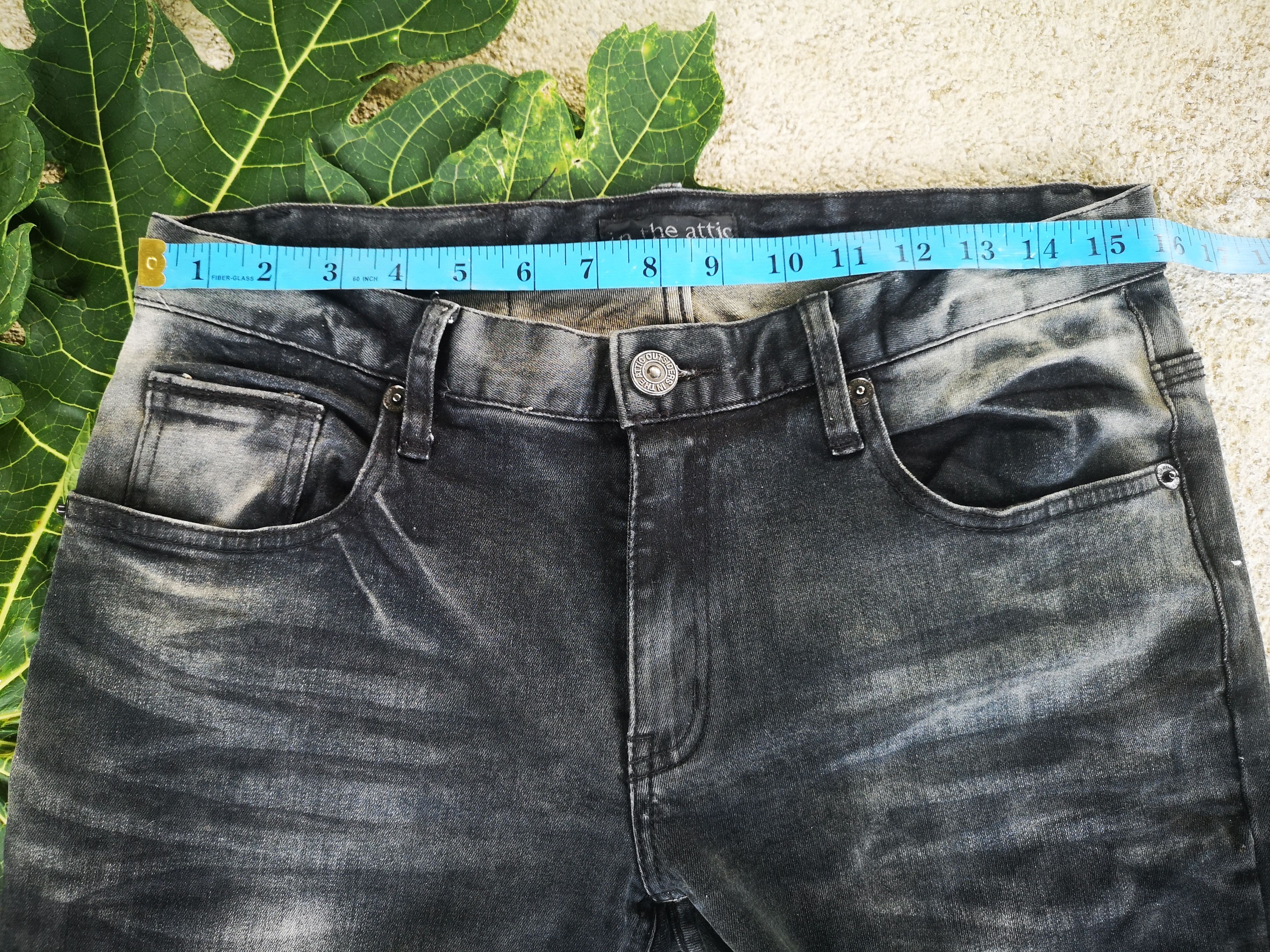 In The Attic In the attic Distressed Denim Stone Wash Size US 31 - 13 Thumbnail