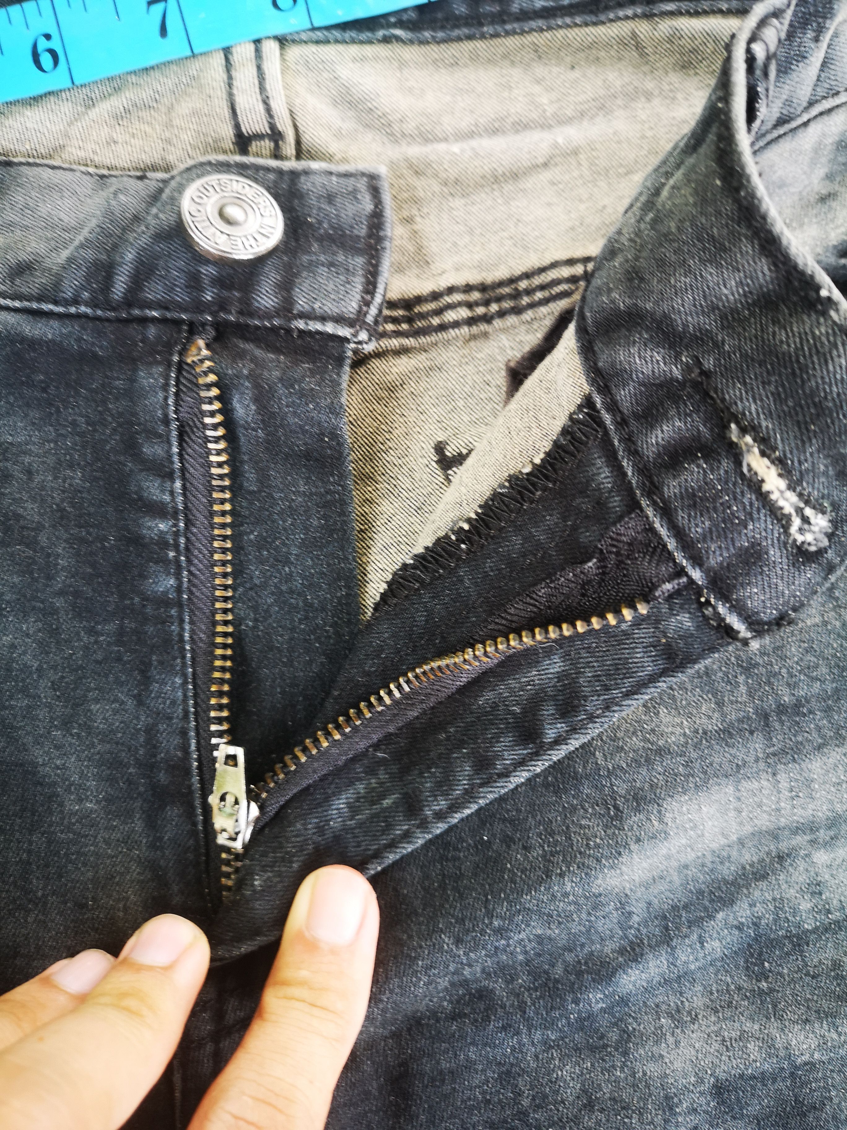 In The Attic In the attic Distressed Denim Stone Wash Size US 31 - 5 Thumbnail