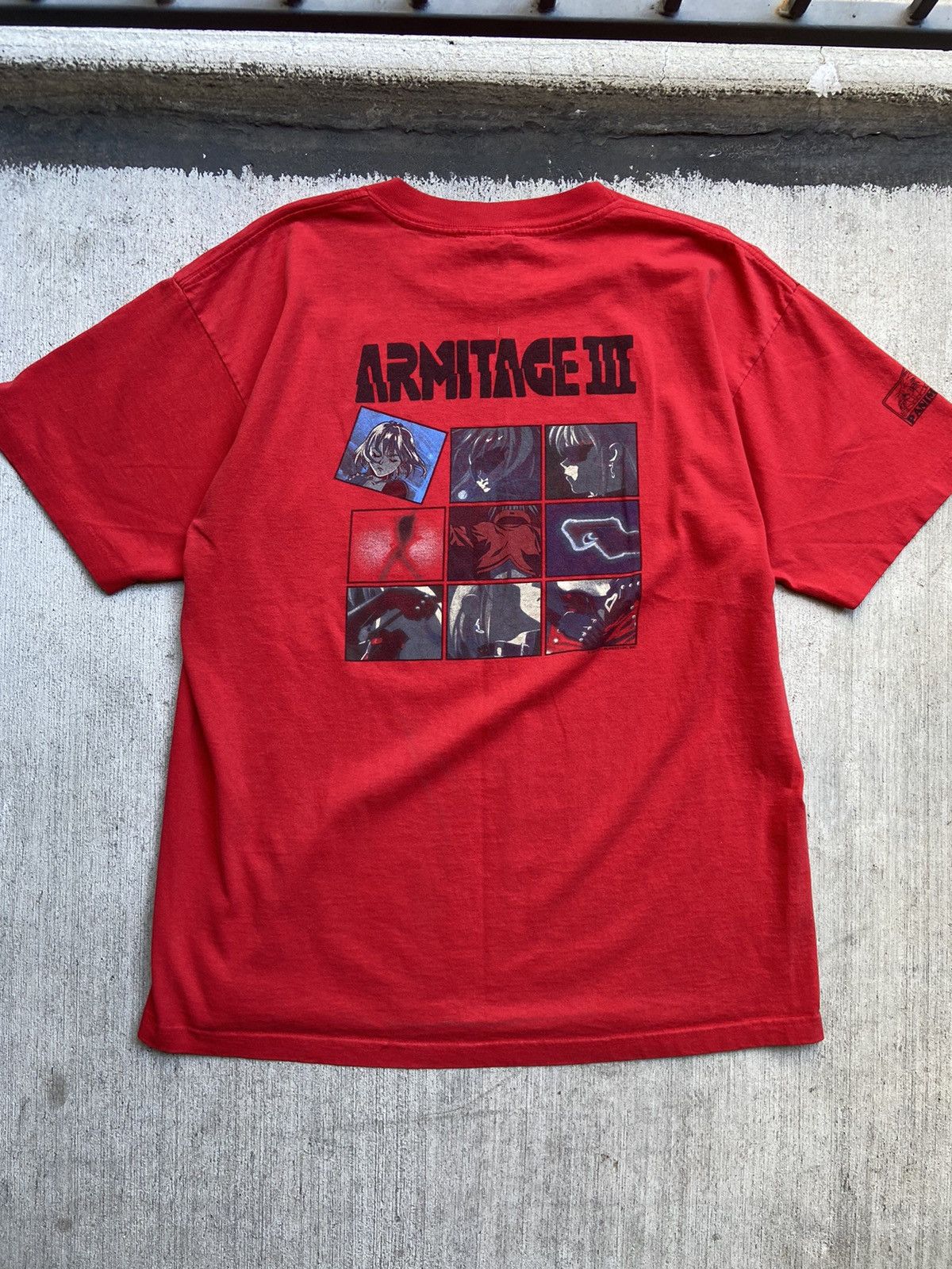 Vintage Vintage 1995 Armitage iii Anime Red T-Shirt Armitage 3 XL Size US XL / EU 56 / 4 - 4 Thumbnail