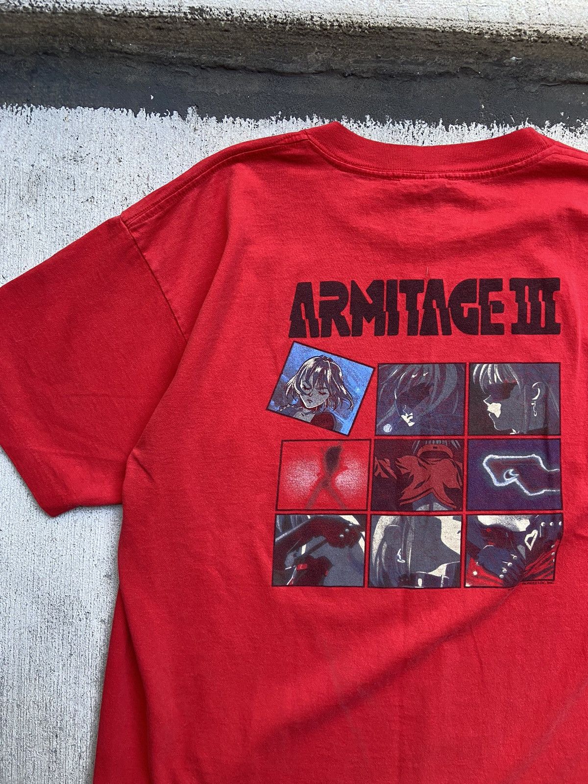 Vintage Vintage 1995 Armitage iii Anime Red T-Shirt Armitage 3 XL Size US XL / EU 56 / 4 - 1 Thumbnail