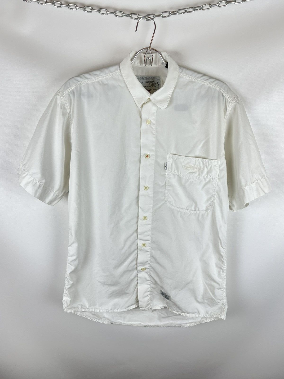 Levi's Levi’s vintage 80s 90s white logo short sleeve shirt Size US S / EU 44-46 / 1 - 1 Thumbnail