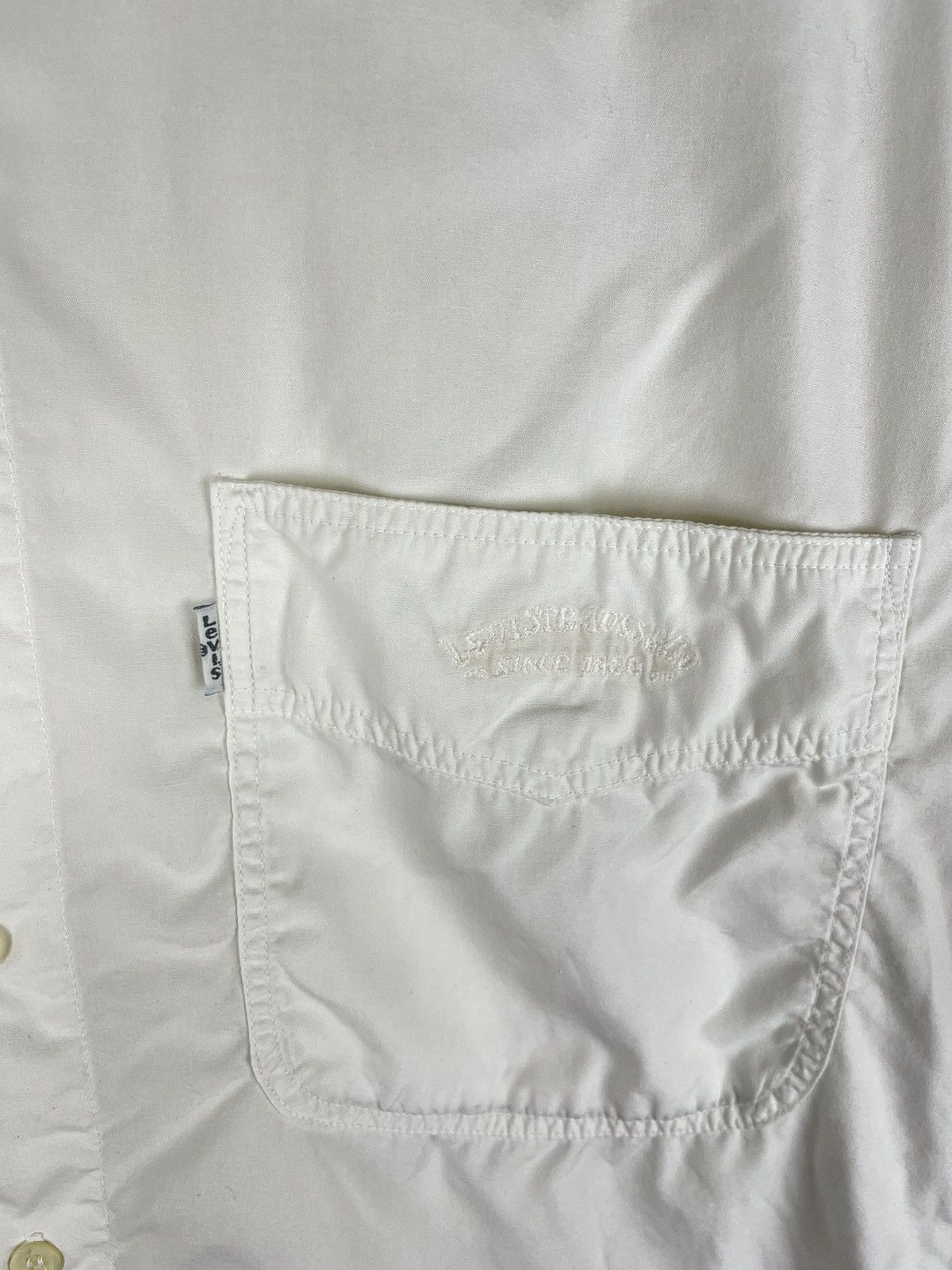 Levi's Levi’s vintage 80s 90s white logo short sleeve shirt Size US S / EU 44-46 / 1 - 5 Thumbnail
