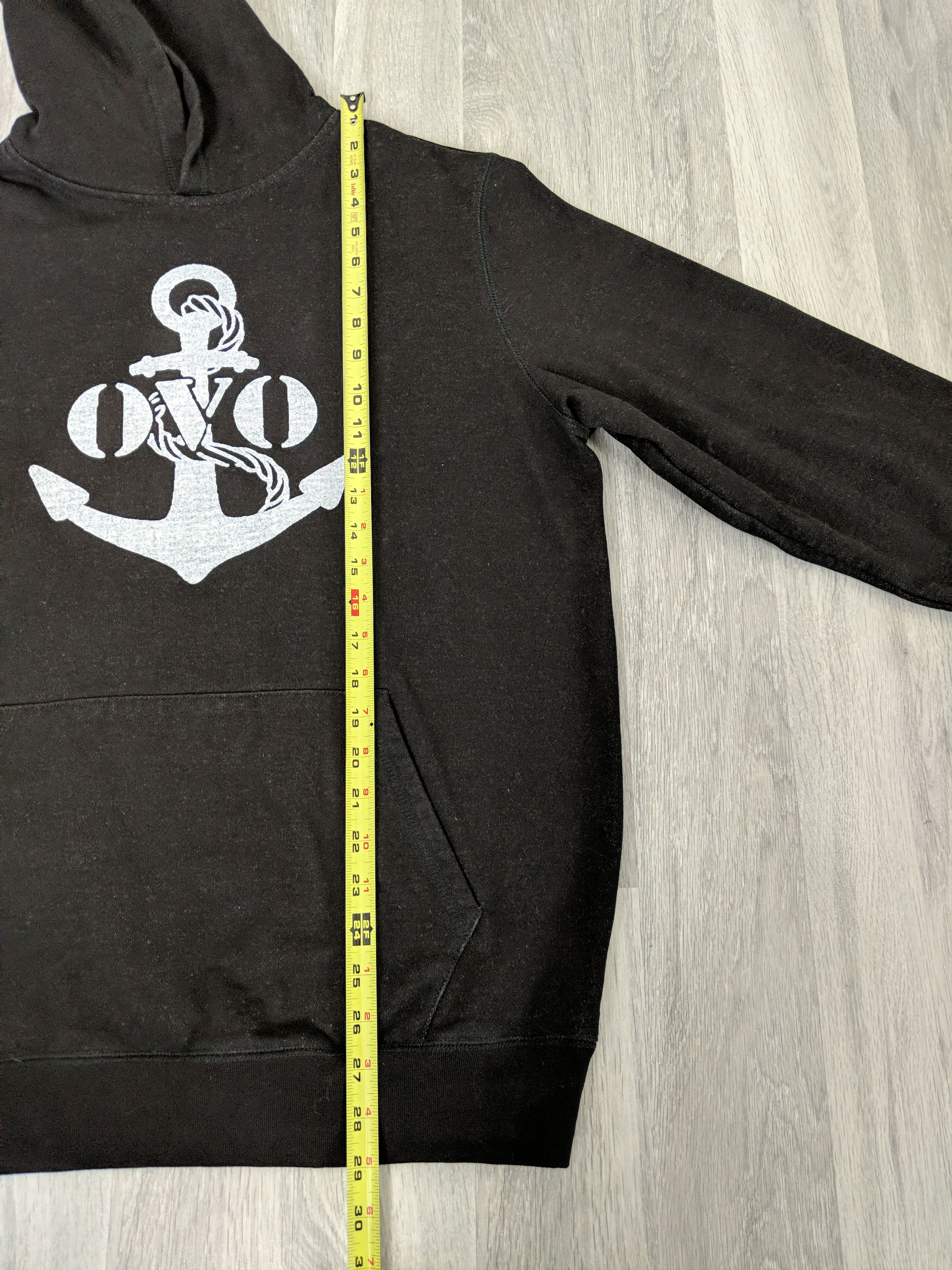 Drake October’s Very Own OVO Anchor Indigo Black Wash Hoodie Size US L / EU 52-54 / 3 - 10 Thumbnail