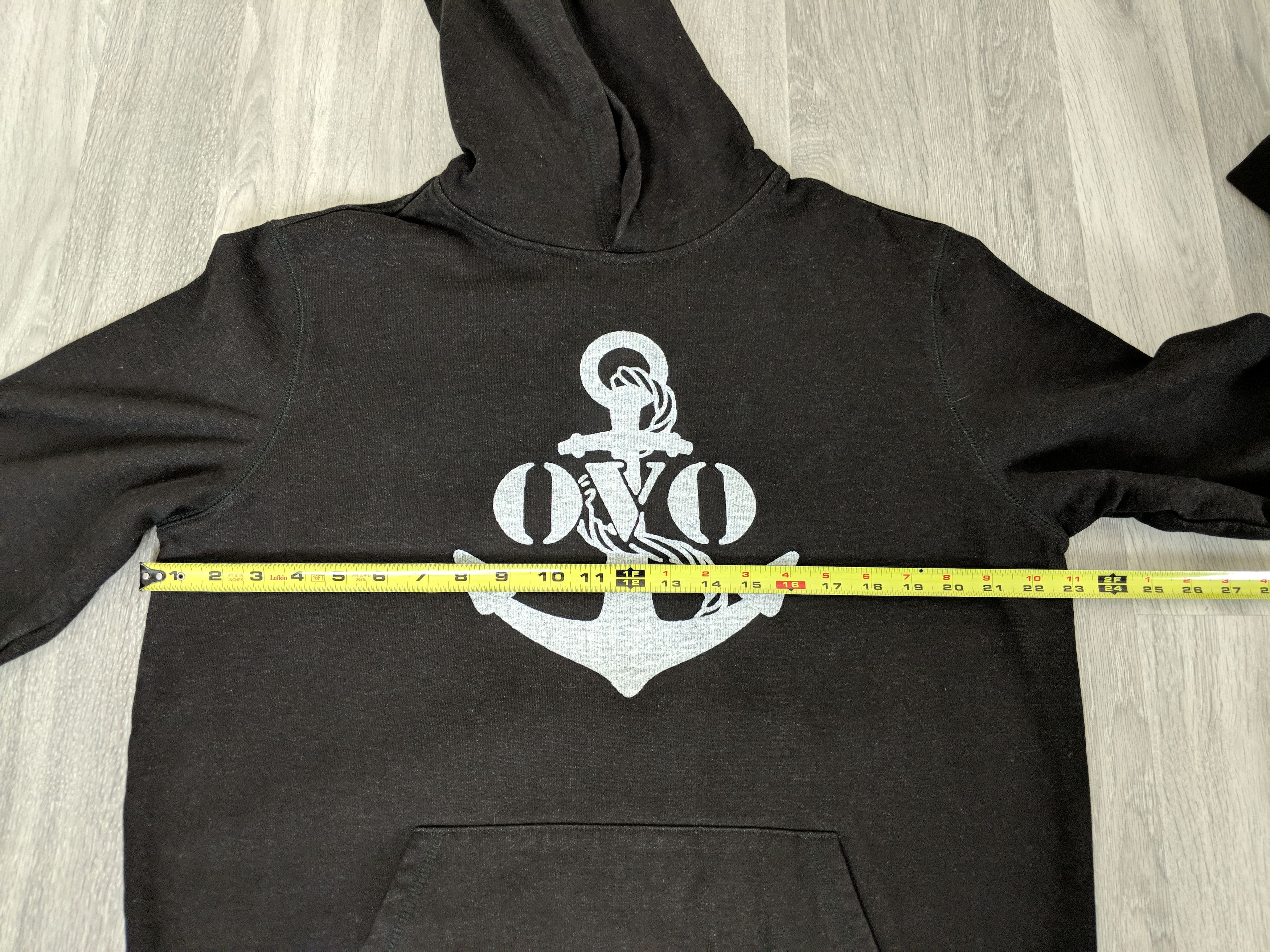 Drake October’s Very Own OVO Anchor Indigo Black Wash Hoodie Size US L / EU 52-54 / 3 - 9 Thumbnail
