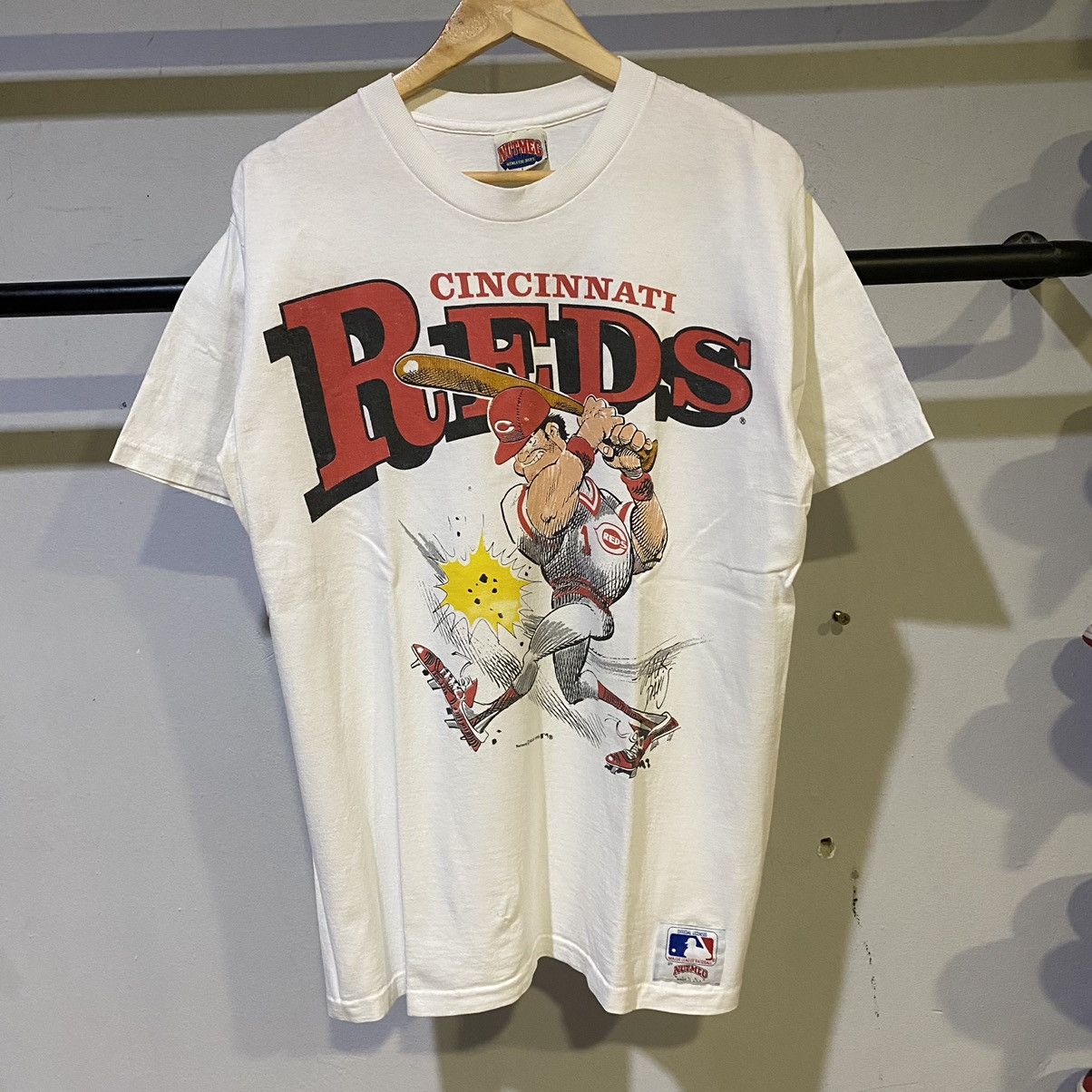 MLB × Nutmeg × Vintage VINTAGE VERY RARE 90’s‼️Cincinnati Reds Nutmeg USA MLB Tee Size US L / EU 52-54 / 3 - 1 Thumbnail