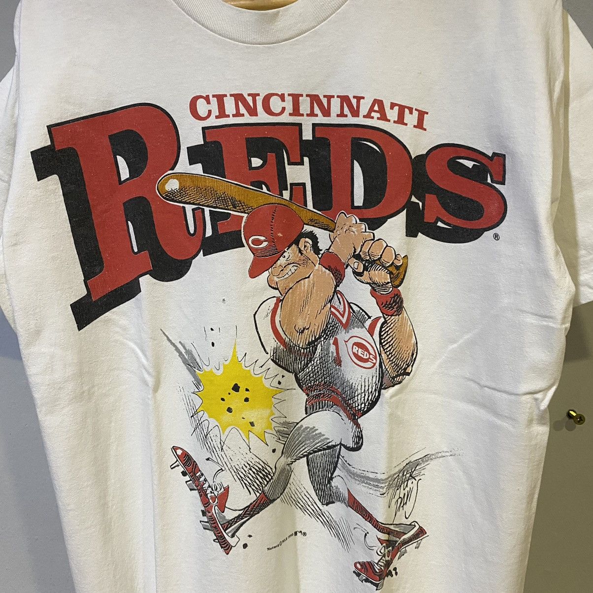 MLB × Nutmeg × Vintage VINTAGE VERY RARE 90’s‼️Cincinnati Reds Nutmeg USA MLB Tee Size US L / EU 52-54 / 3 - 3 Thumbnail