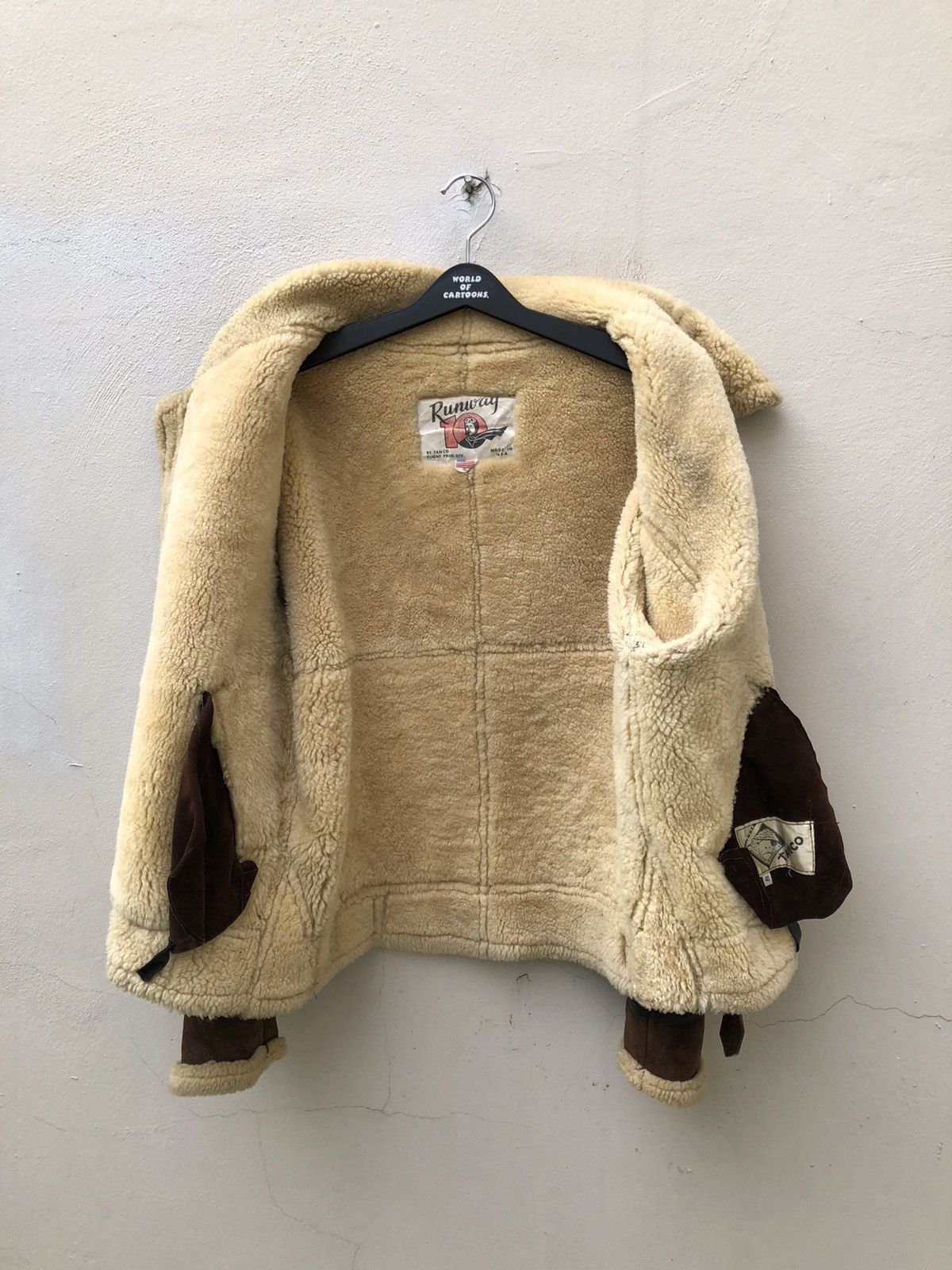 Leather Vintage 80s Tanco Made in Usa Shearling Distress B3 Jacket Size US M / EU 48-50 / 2 - 18 Thumbnail