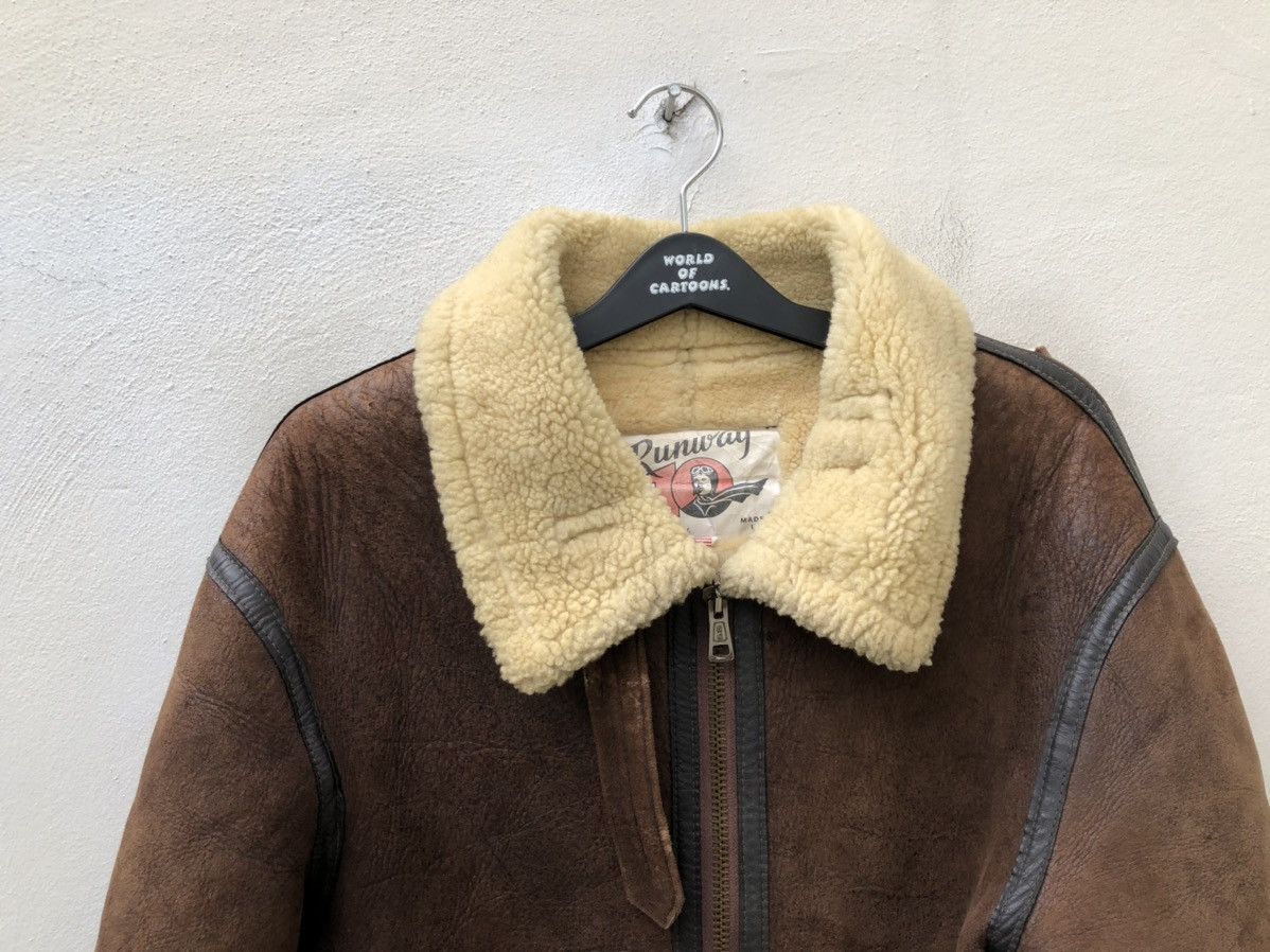 Leather Vintage 80s Tanco Made in Usa Shearling Distress B3 Jacket Size US M / EU 48-50 / 2 - 7 Thumbnail
