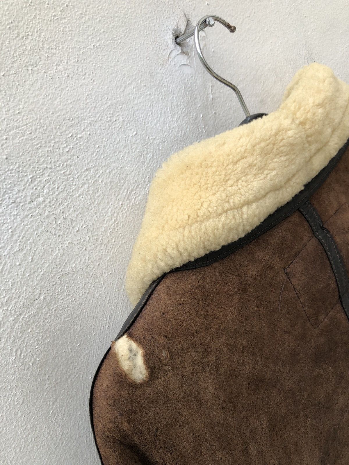 Leather Vintage 80s Tanco Made in Usa Shearling Distress B3 Jacket Size US M / EU 48-50 / 2 - 12 Thumbnail