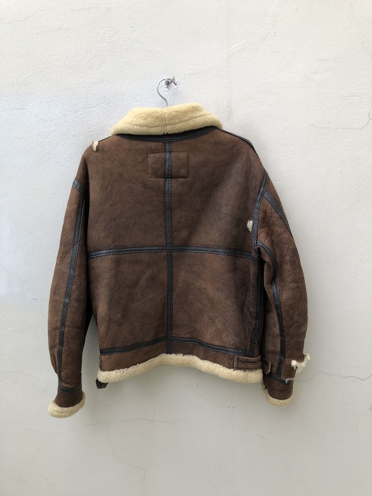 Leather Vintage 80s Tanco Made in Usa Shearling Distress B3 Jacket Size US M / EU 48-50 / 2 - 11 Thumbnail