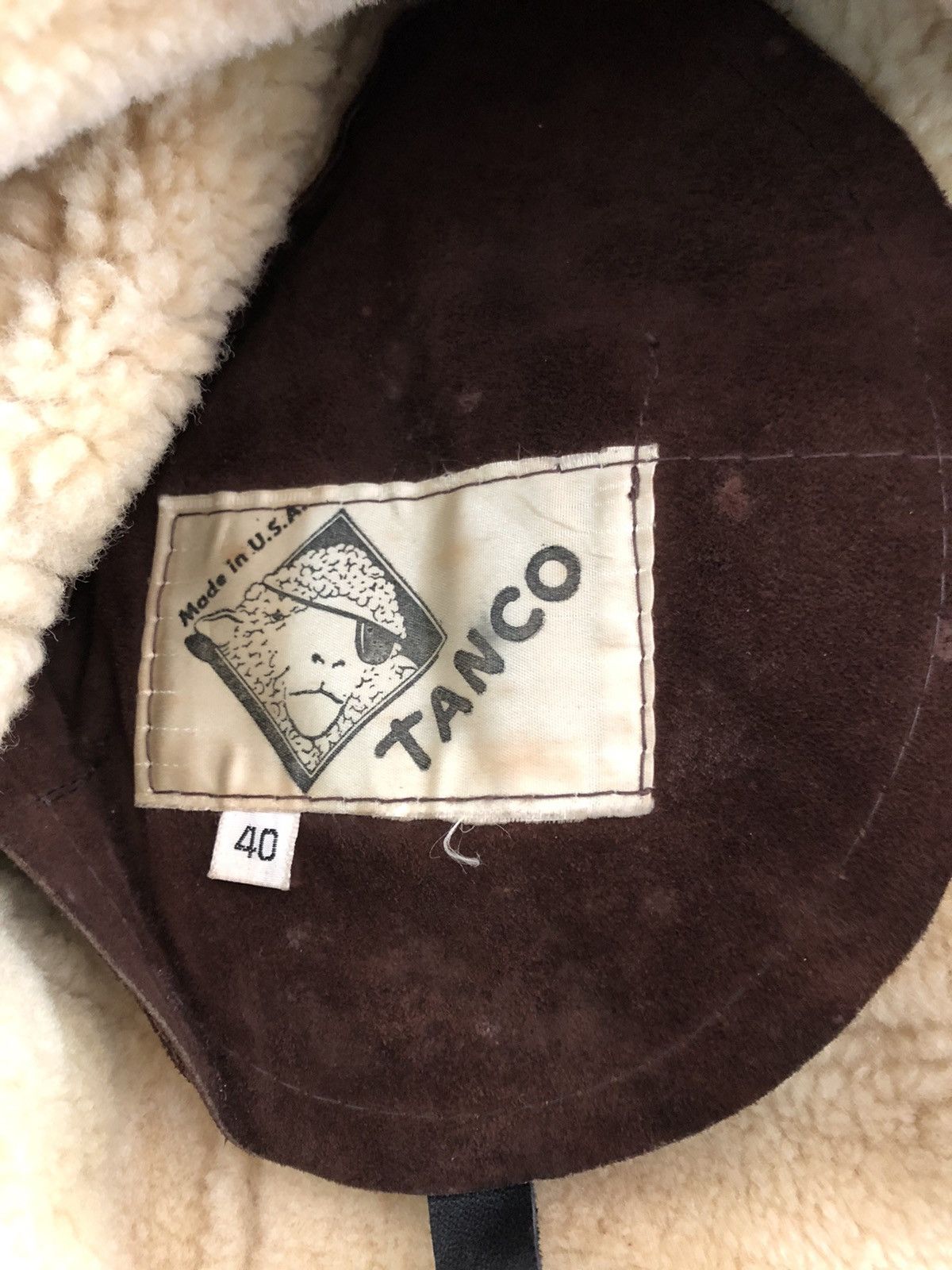 Leather Vintage 80s Tanco Made in Usa Shearling Distress B3 Jacket Size US M / EU 48-50 / 2 - 22 Thumbnail