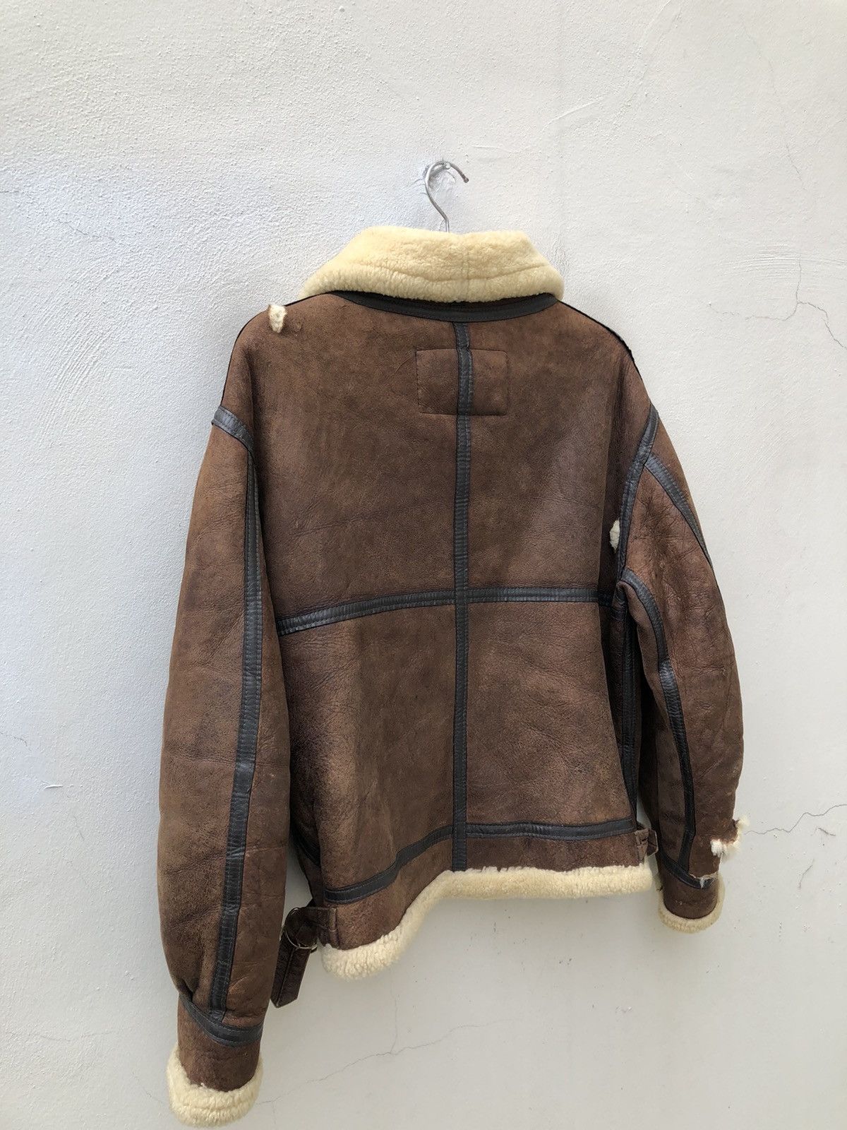 Leather Vintage 80s Tanco Made in Usa Shearling Distress B3 Jacket Size US M / EU 48-50 / 2 - 17 Thumbnail