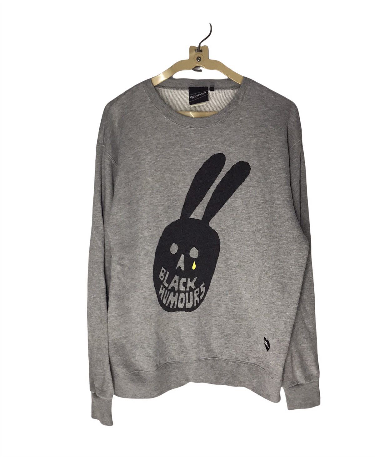 Beams Plus × Japanese Brand Beam art black humours crewneck sweatshirt Size US L / EU 52-54 / 3 - 1 Thumbnail