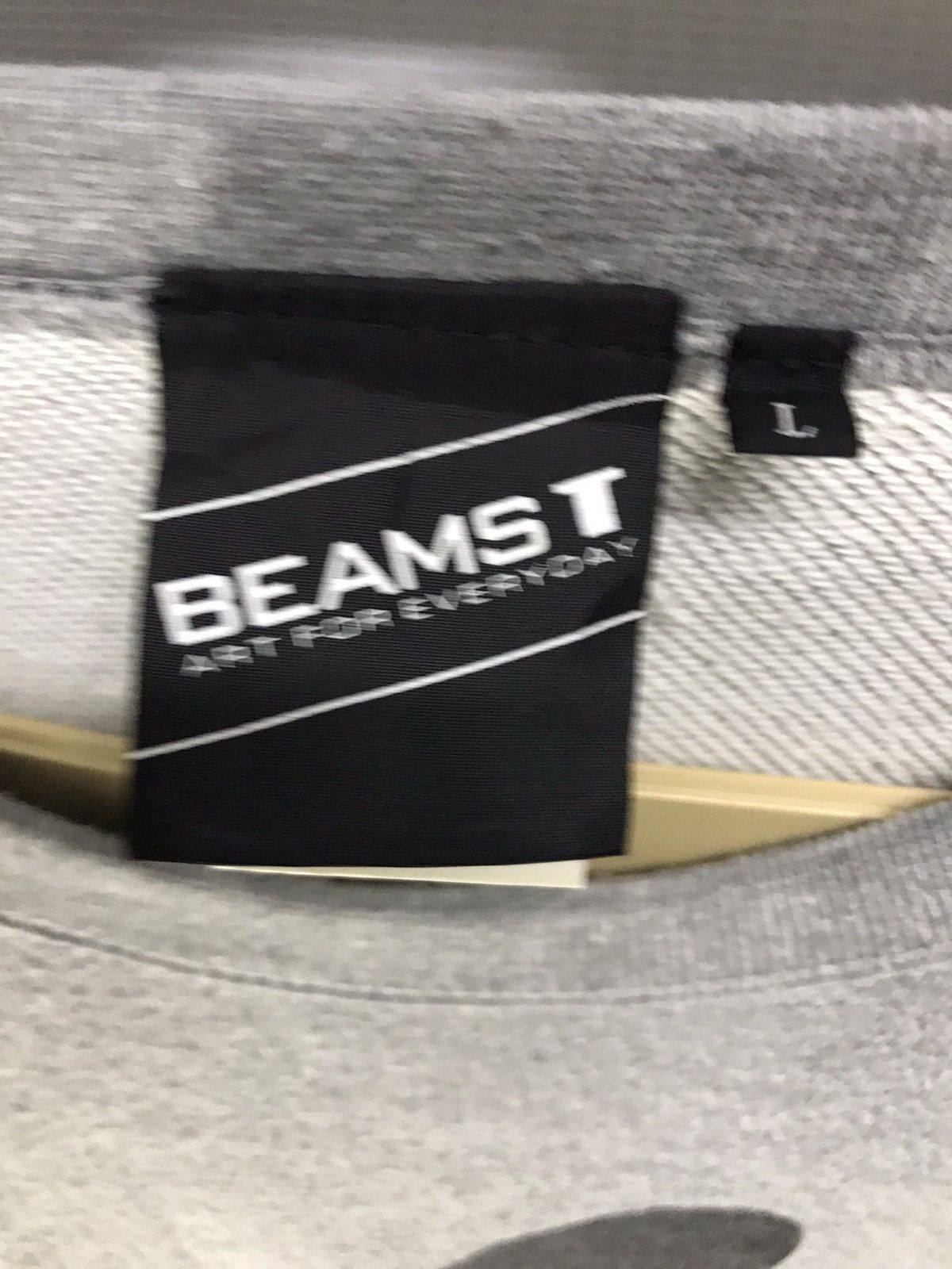 Beams Plus × Japanese Brand Beam art black humours crewneck sweatshirt Size US L / EU 52-54 / 3 - 4 Thumbnail