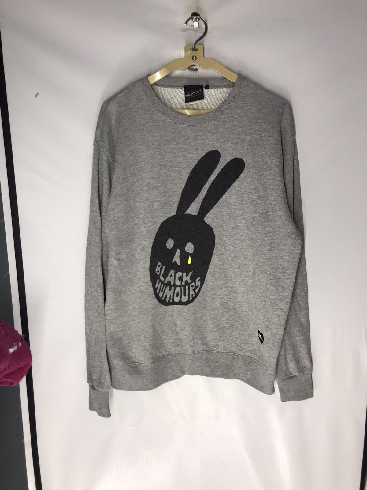 Beams Plus × Japanese Brand Beam art black humours crewneck sweatshirt Size US L / EU 52-54 / 3 - 6 Thumbnail