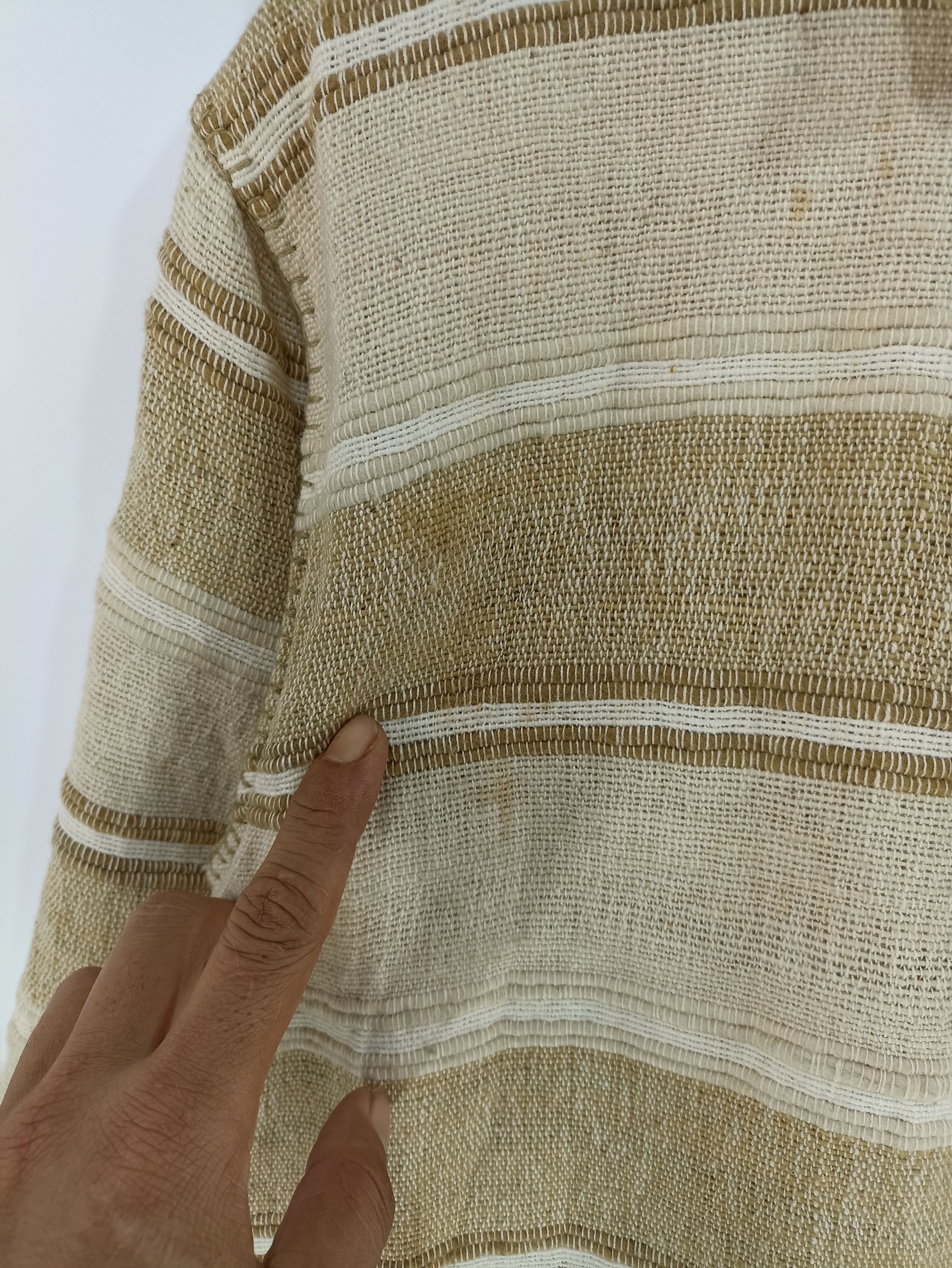 Japanese Brand × Vintage Vintage Jin Popu Thick Linen Shirt button up Size US M / EU 48-50 / 2 - 3 Thumbnail