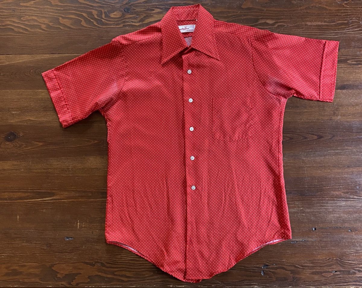 Retrofit Vintage 60’s Hampshire House Polkadot Mod Style Button Up Size US L / EU 52-54 / 3 - 2 Thumbnail