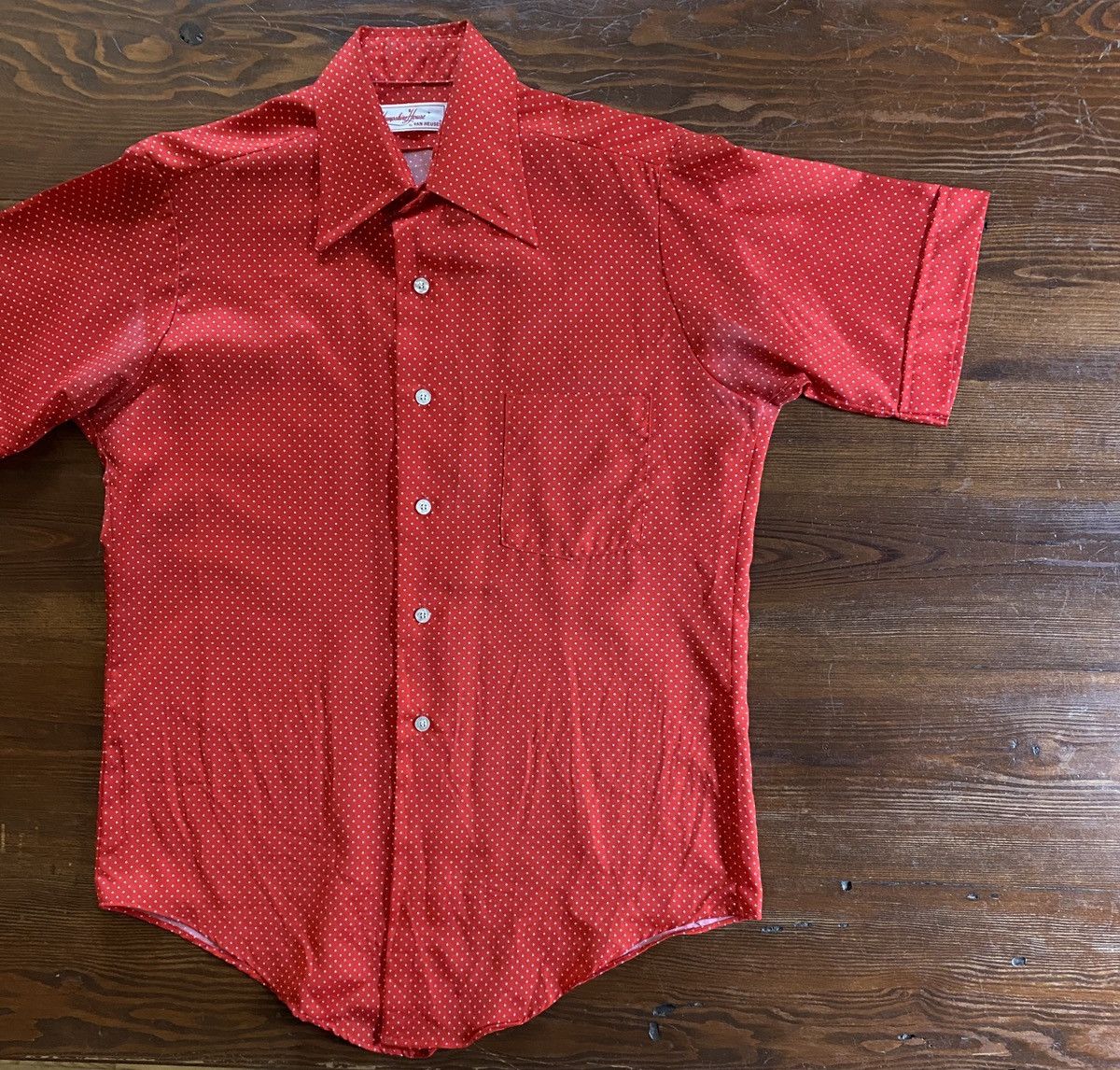 Retrofit Vintage 60’s Hampshire House Polkadot Mod Style Button Up Size US L / EU 52-54 / 3 - 1 Thumbnail