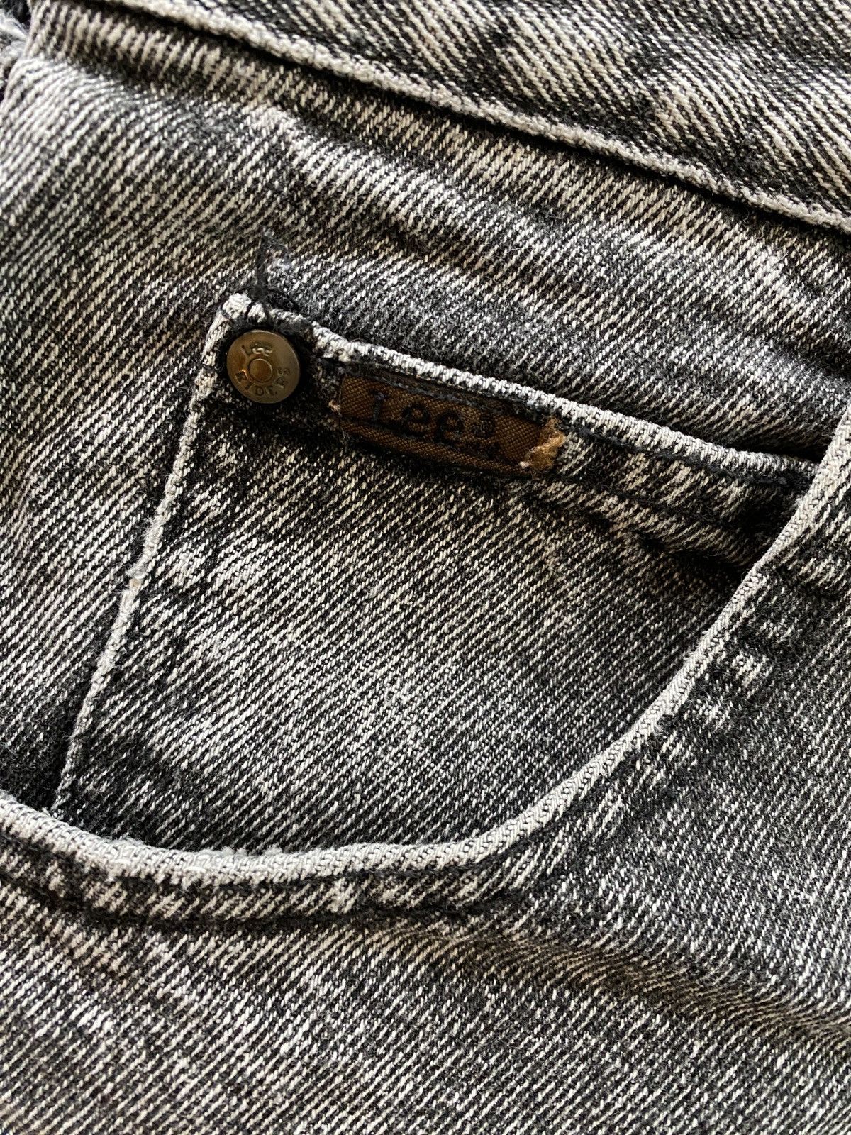 Lee Vintage 80’s Lee Riders Charcoal Acid Wash Denim Jean Shorts Size US 37 - 13 Thumbnail