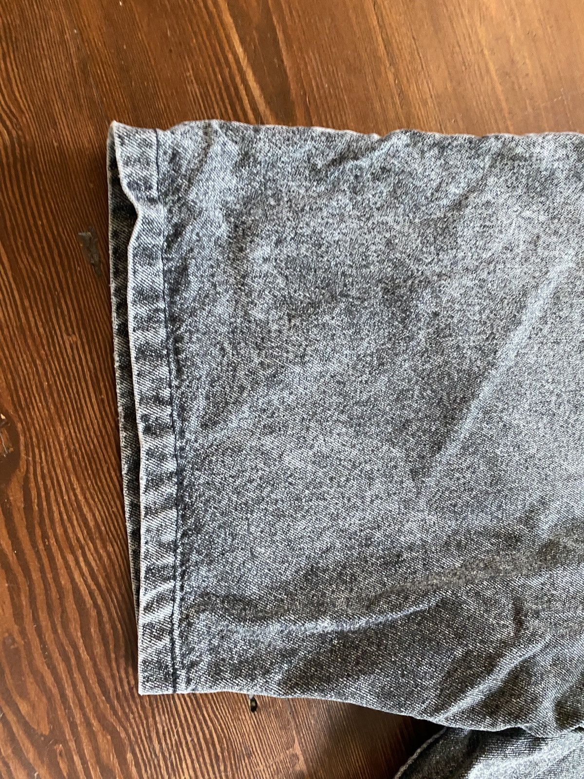 Lee Vintage 80’s Lee Riders Charcoal Acid Wash Denim Jean Shorts Size US 37 - 8 Thumbnail
