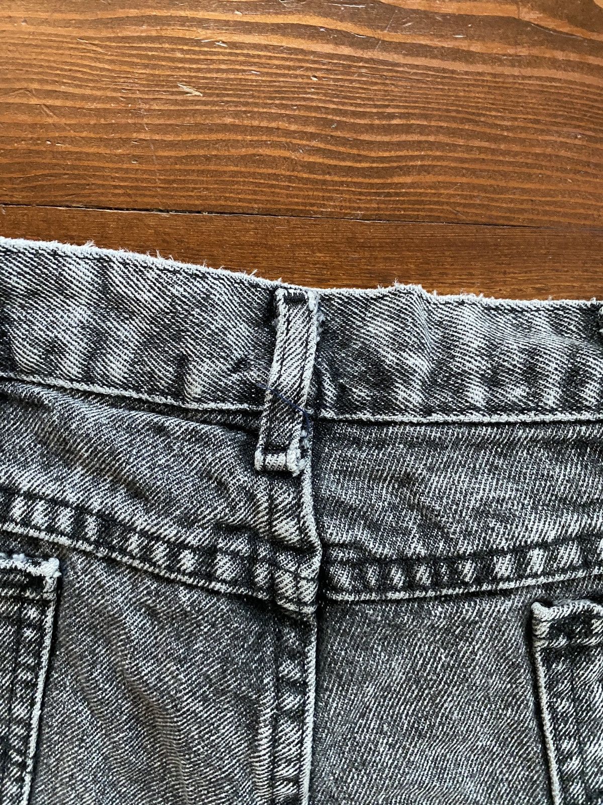 Lee Vintage 80’s Lee Riders Charcoal Acid Wash Denim Jean Shorts Size US 37 - 9 Thumbnail
